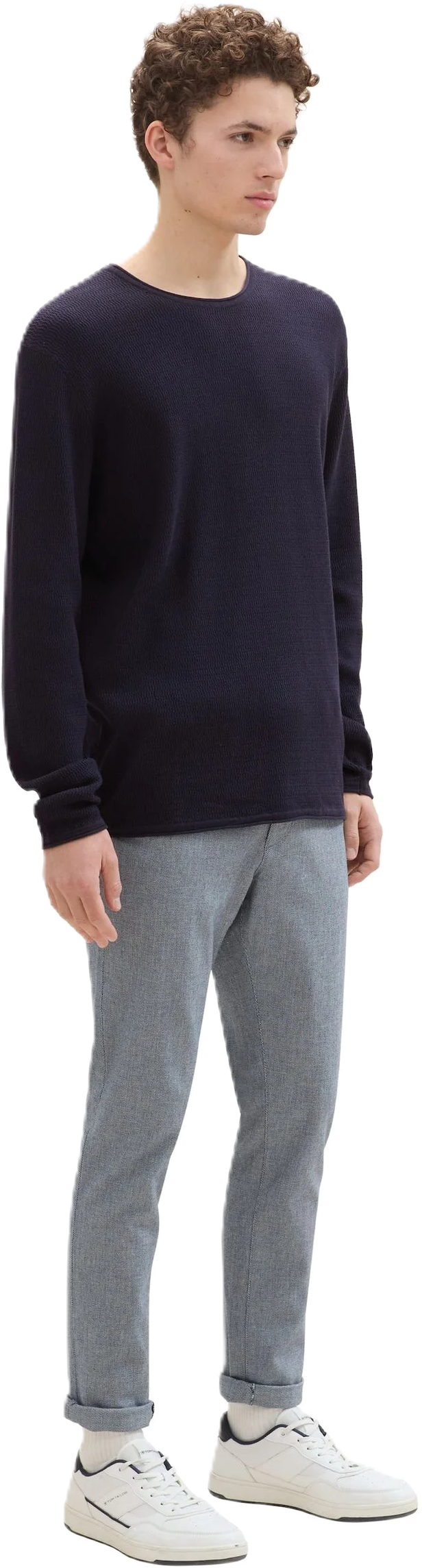 Denim TOM Tailor Chino, Uni, GüRtel, FüR Herren, Blau, 34/34