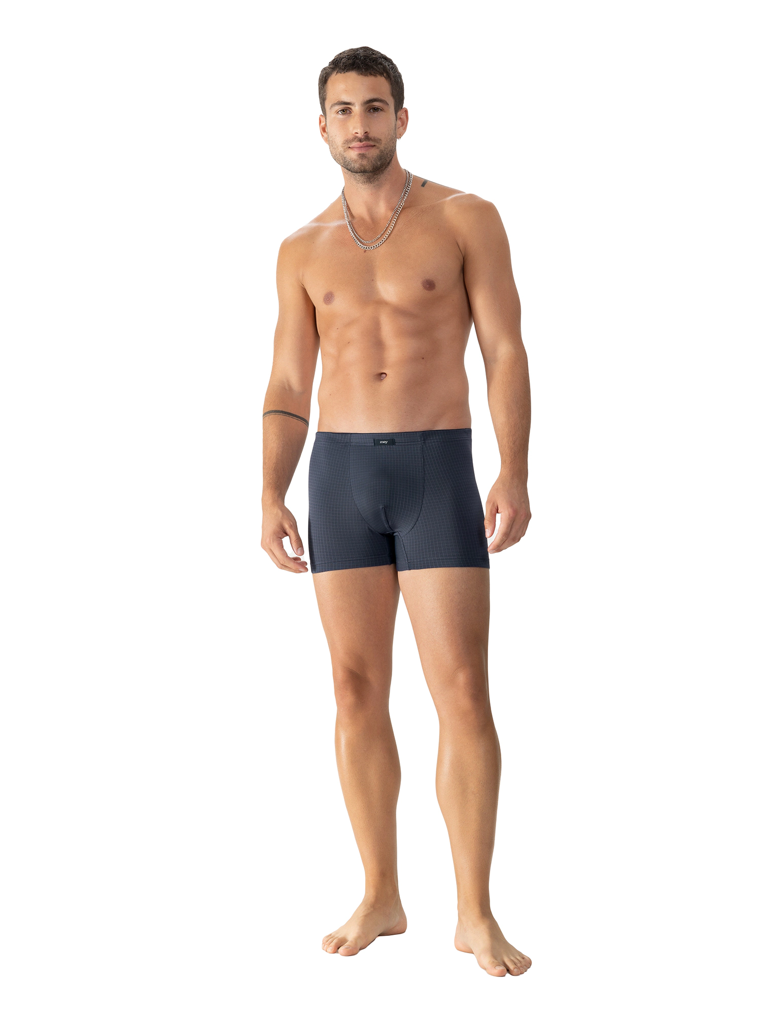Mey Blue Check Pants Kurz, Gummibund, Kariert, FüR Herren, Blau, M