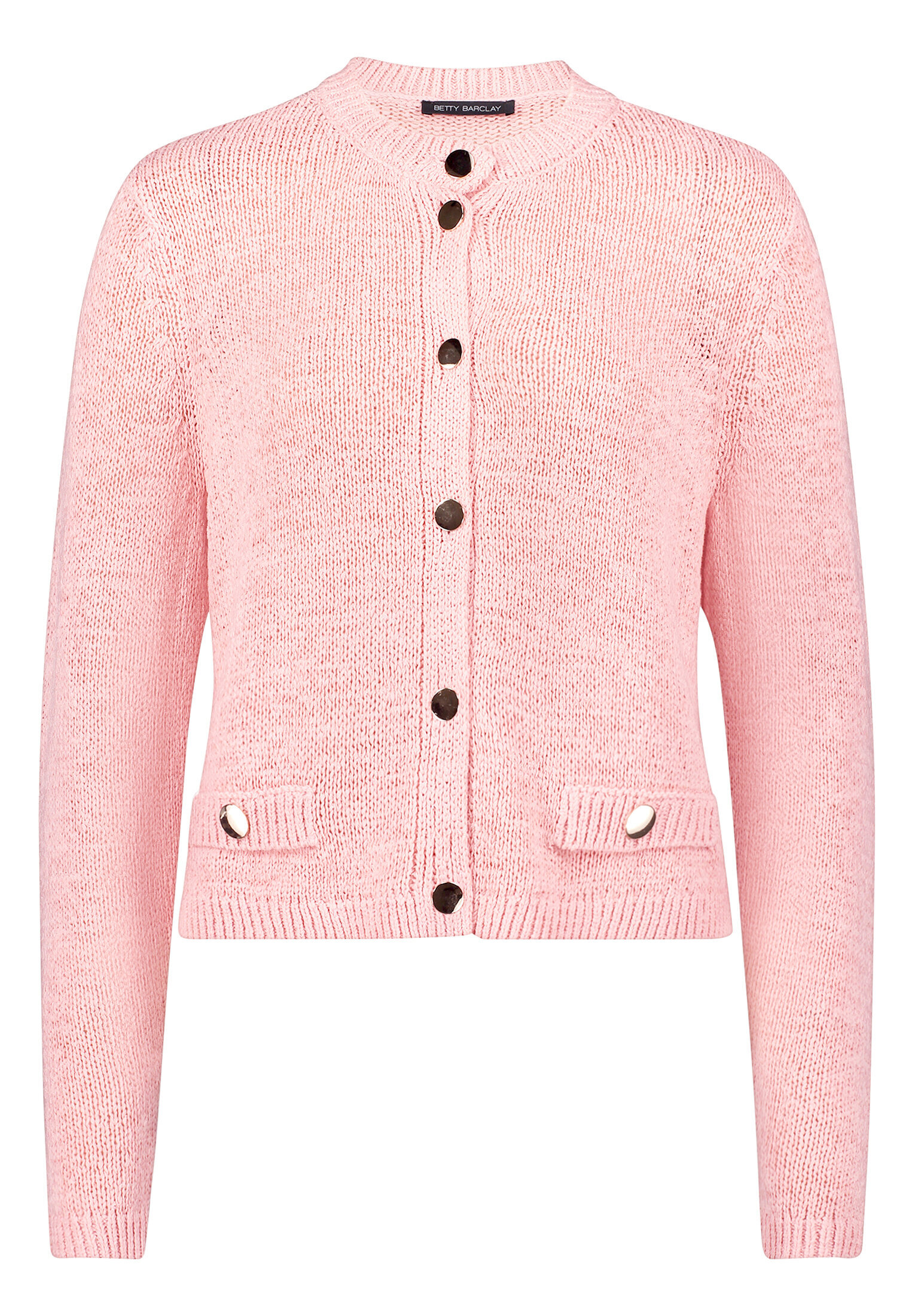 Betty Barclay Strick-Cardigan Mit Aufgesetzten Taschen, Rosa, 44
