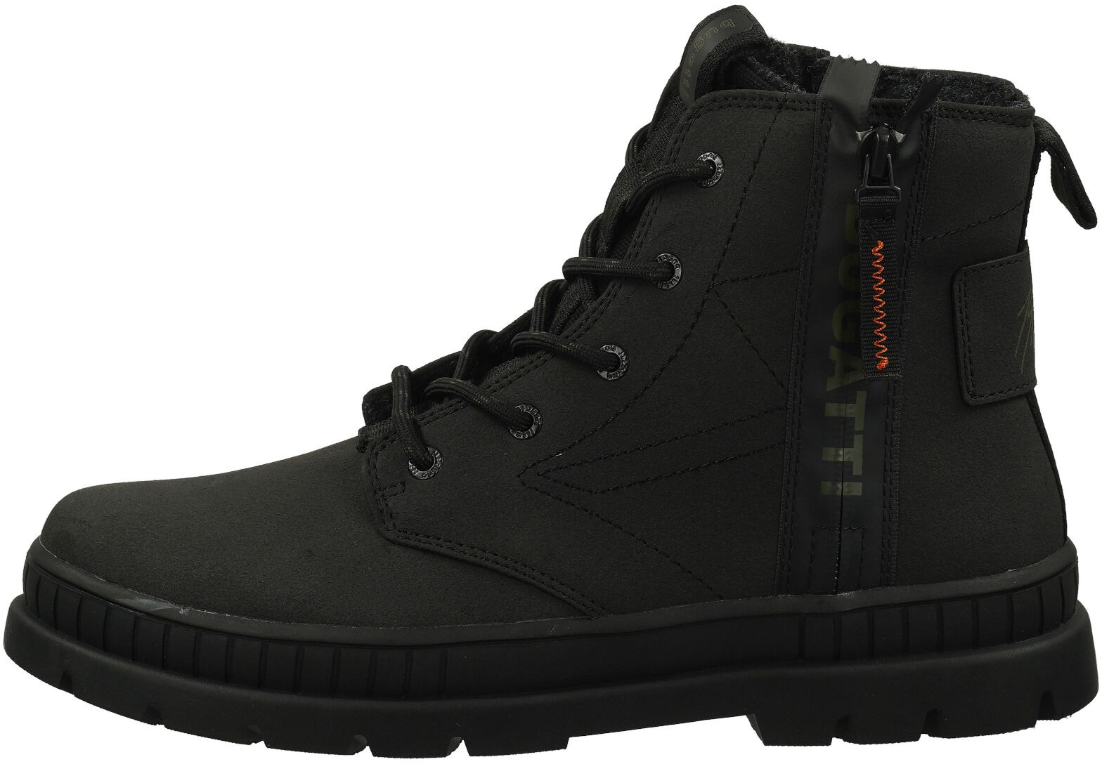Bugatti SchnüRstiefeletten, Zuglasche, Kunstleder, FüR Herren, Schwarz, 43