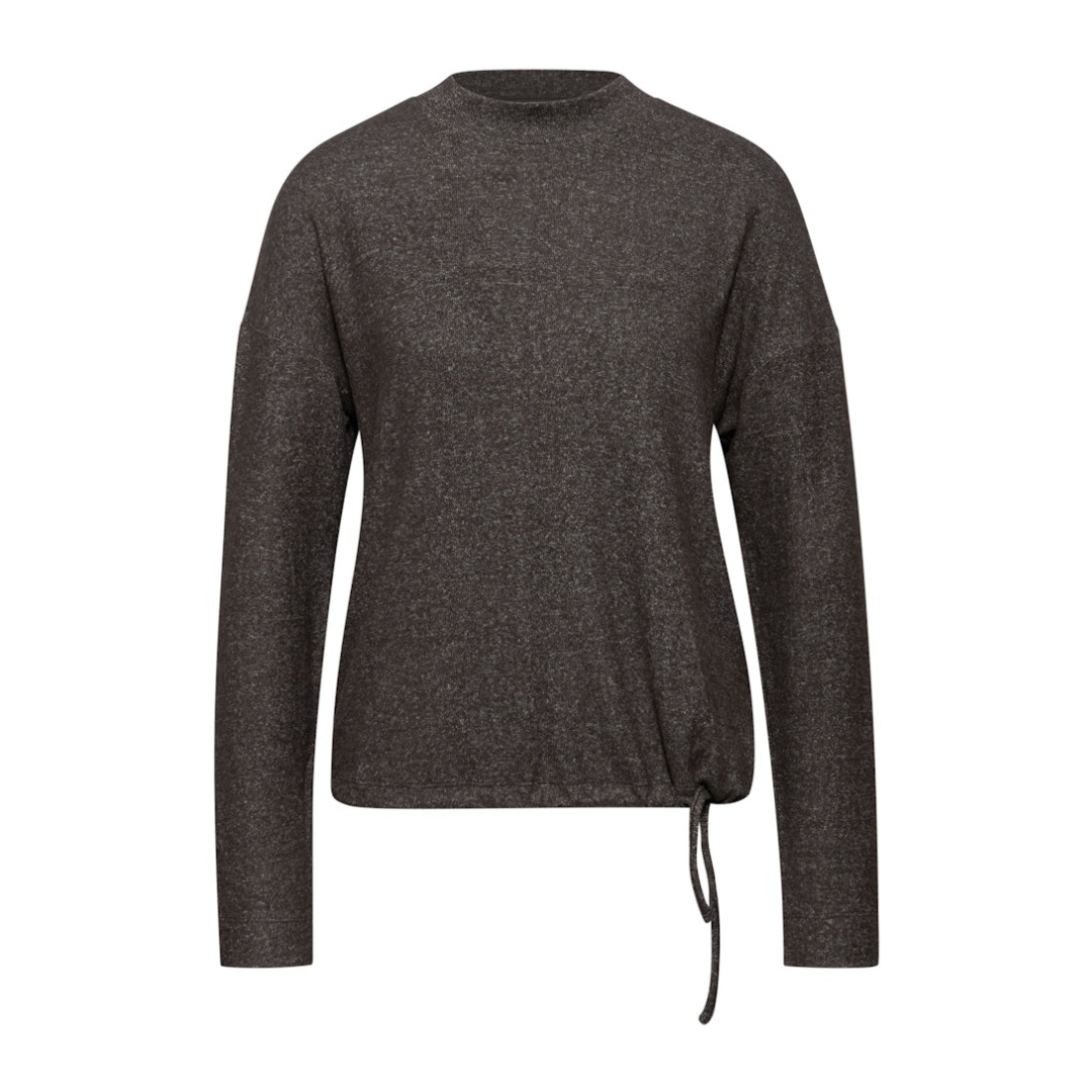 Street One Langarmshirt, Braun, 36