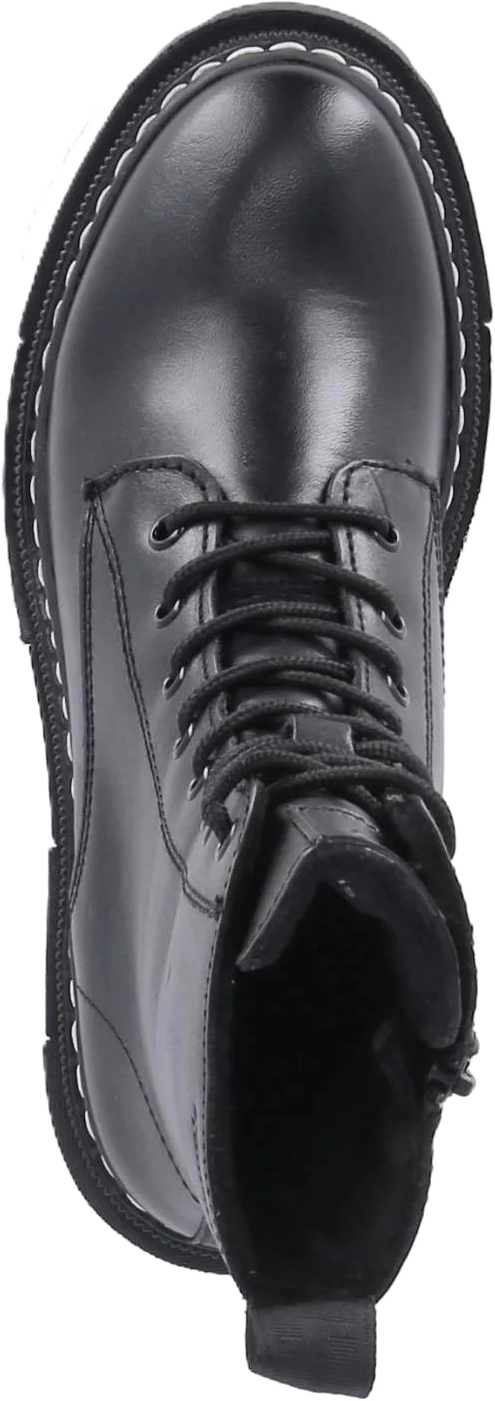 tamaris SchnüRstiefeletten, Blockabsatz, Leder, FüR Damen, Schwarz, 40