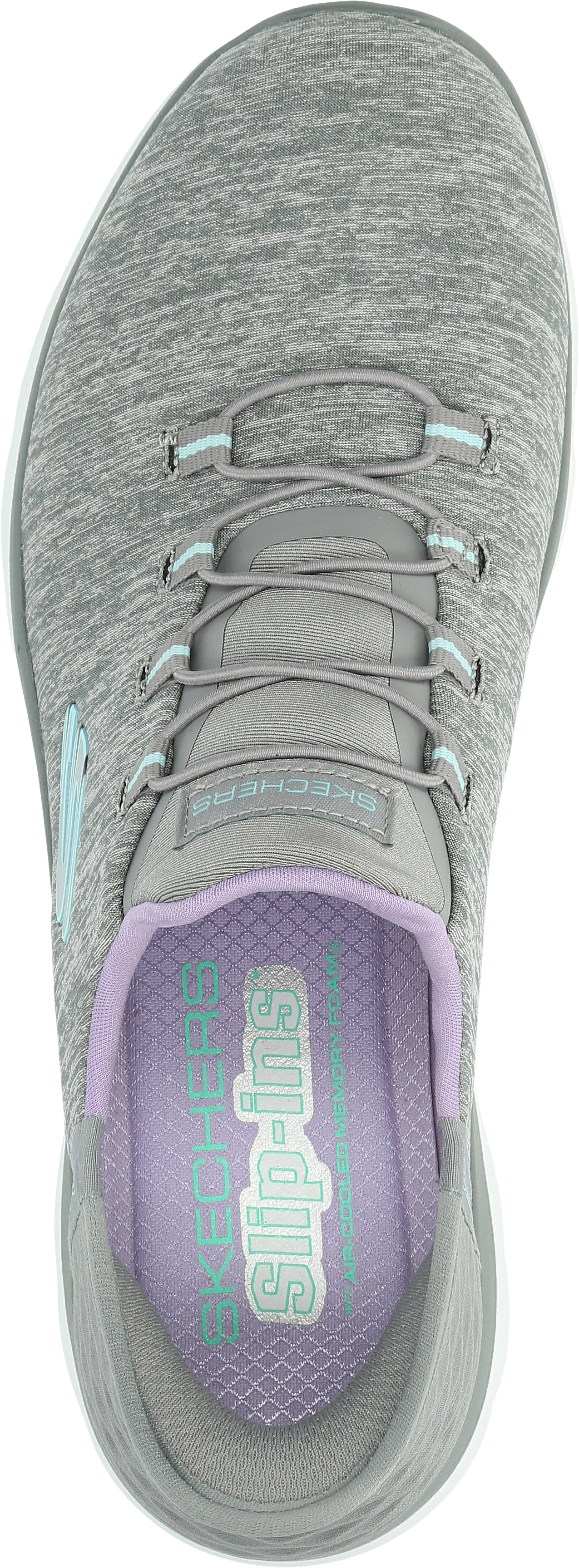 Skechers® Summits Slip-On-Sneaker "Dazzling Haze", DäMpfend, Maschinenwaschbar, FüR Damen, Grau, 38