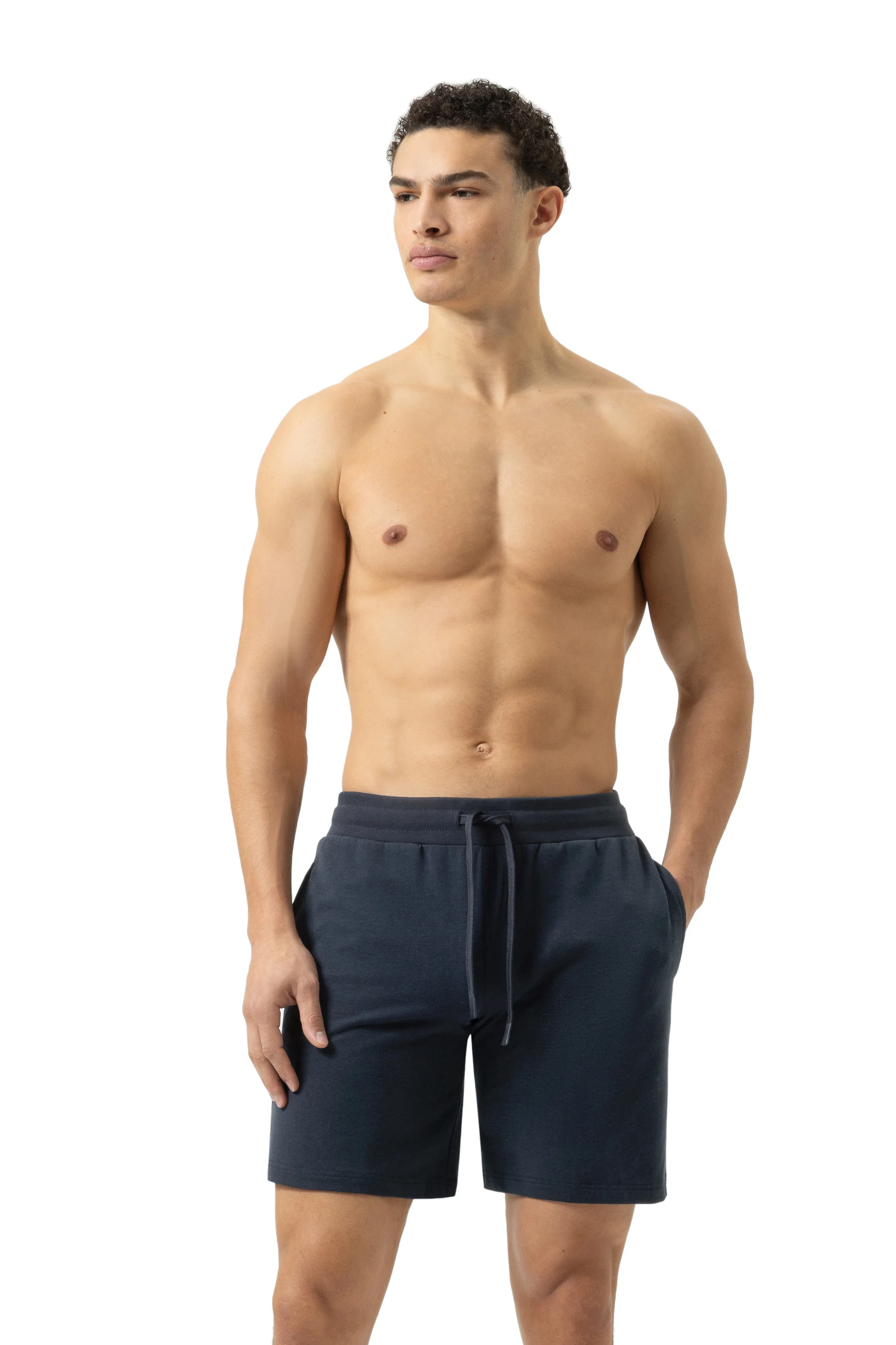 Mey Enjoy Comfort Loungewear-Hose, Gummibund, Tunnelzug, FüR Herren, Blau, Xxl