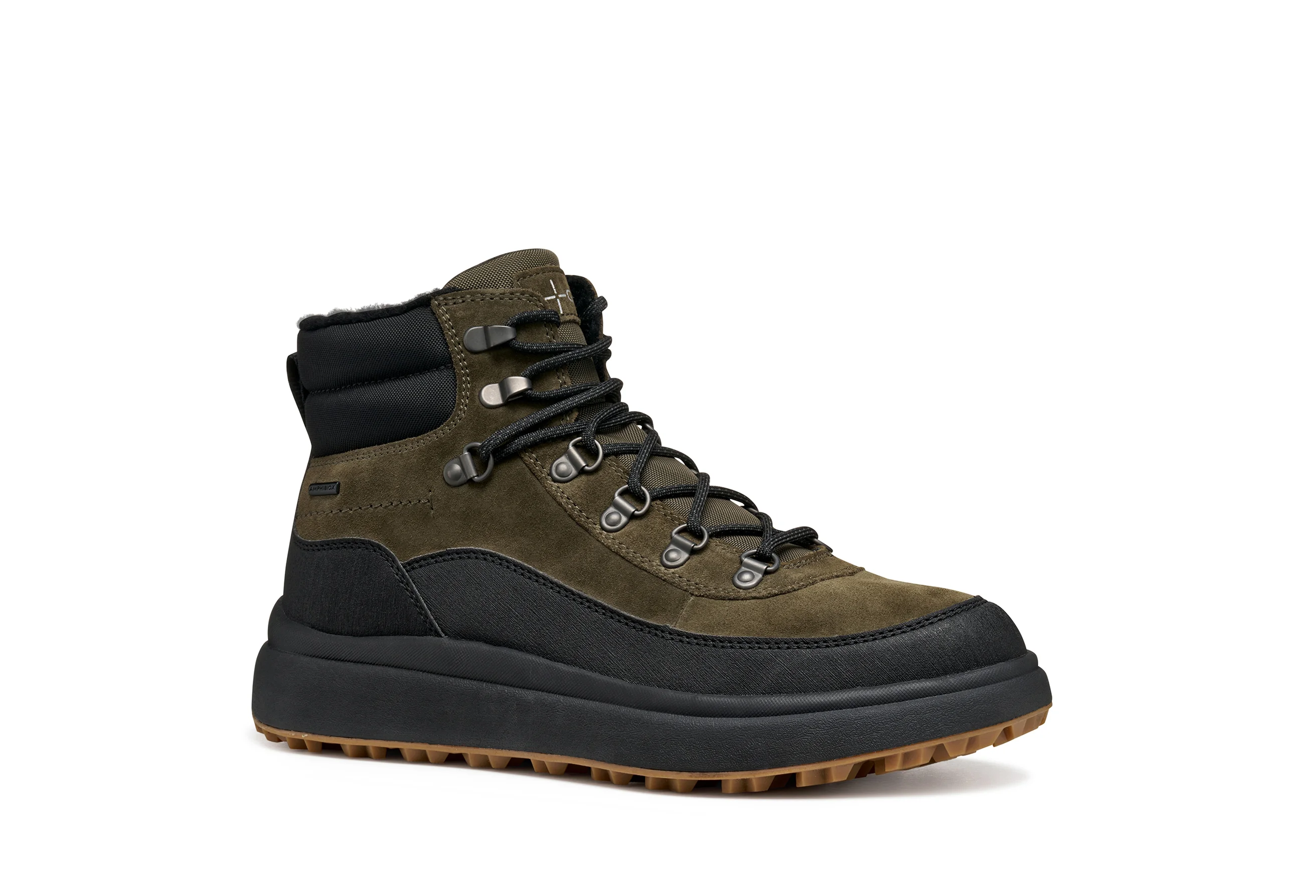 Geox SchnüRstiefeletten, Emblem, FüR Herren, GrüN|Schwarz, 46