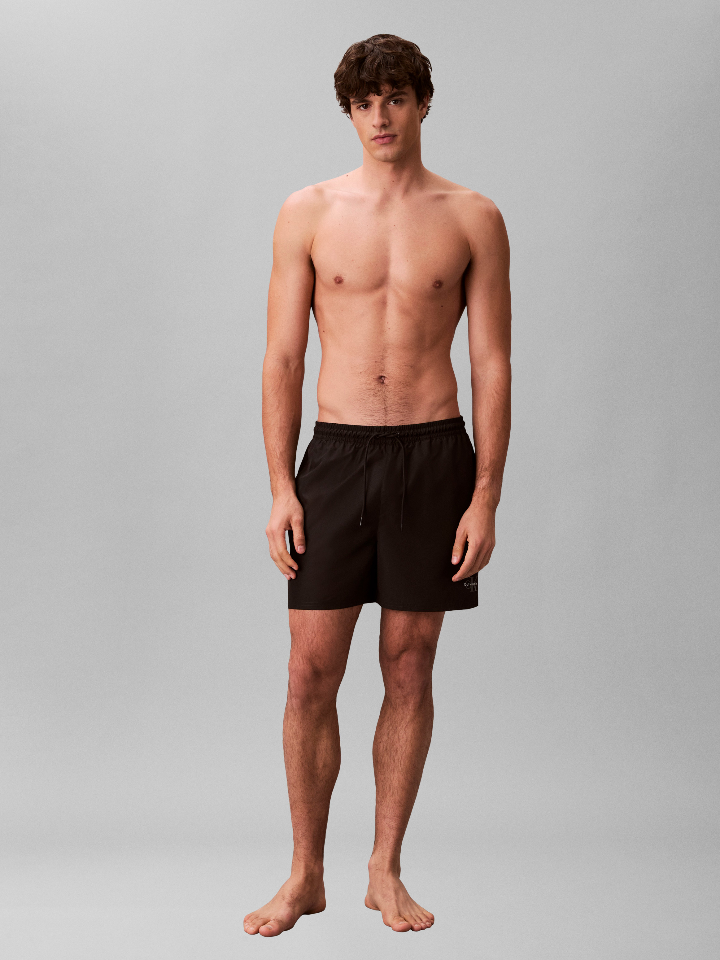 Calvin Klein Badeshort, Tunnelzug, FüR Herren, Schwarz, L