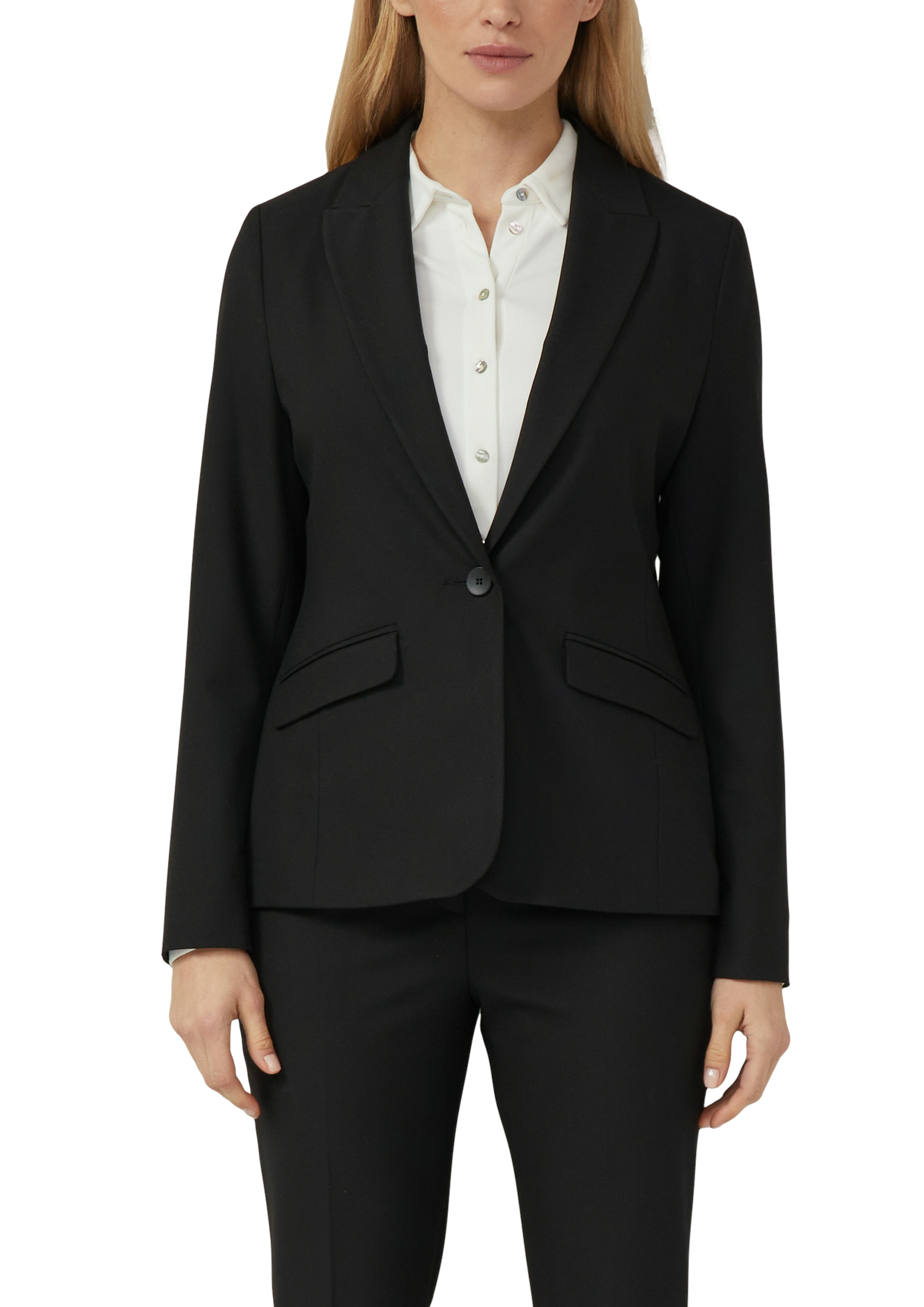 s.Oliver Black Label Blazer, Reverskragen, FüR Damen, Blau, 40