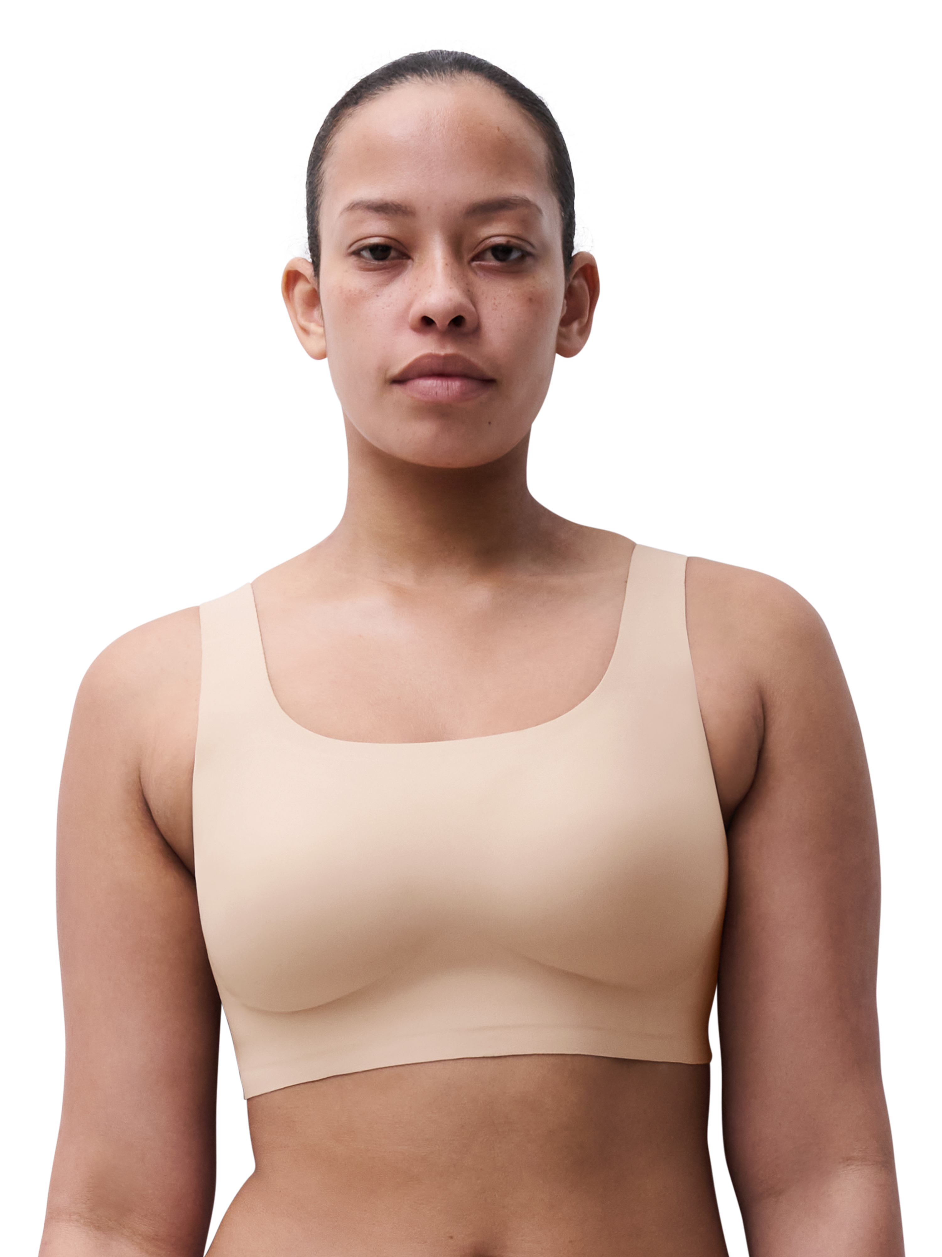 Chantelle Bralette Soft Stretch Power, Rundhals, Breite TräGer, FüR Damen, Beige, Xxl