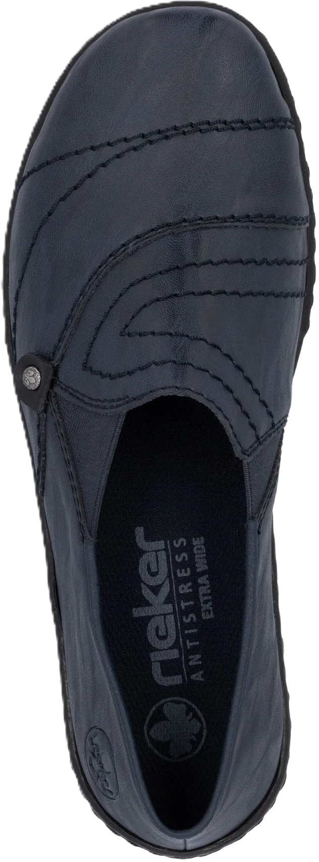 Rieker Slipper, ZiernäHte, FüR Damen, Blau, 42