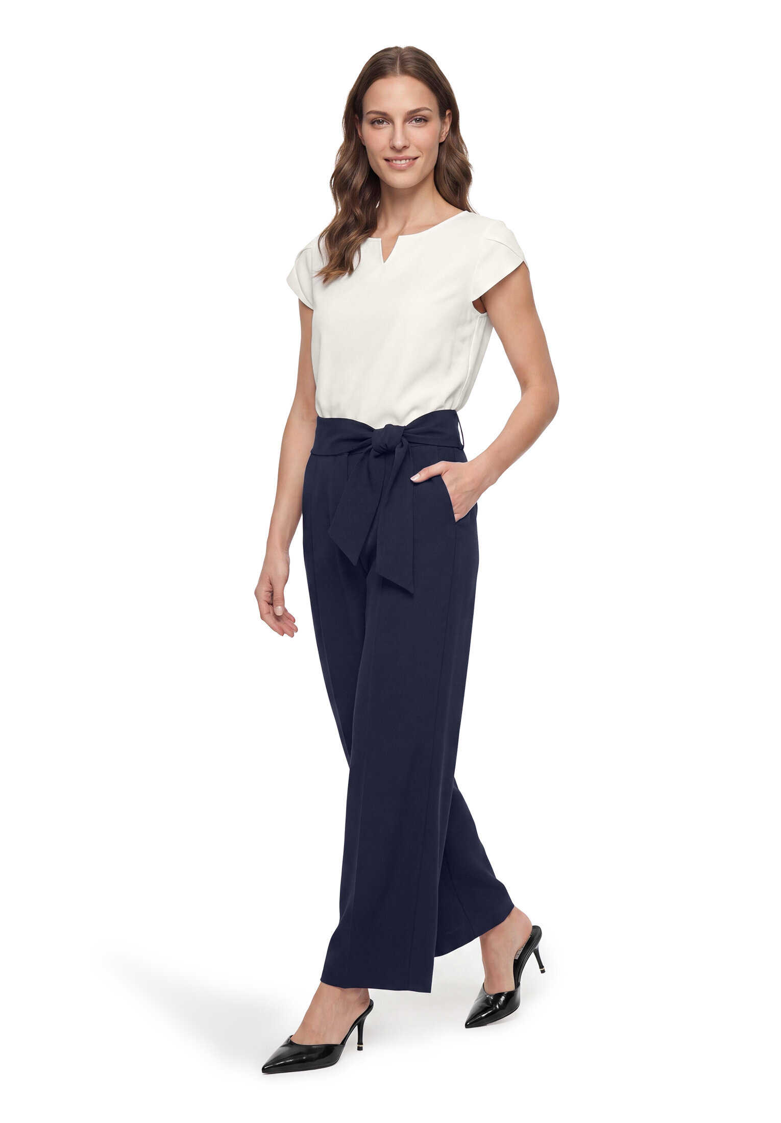 Betty Barclay Jumpsuit, Split-Neck, FüR Damen, Blau, 42