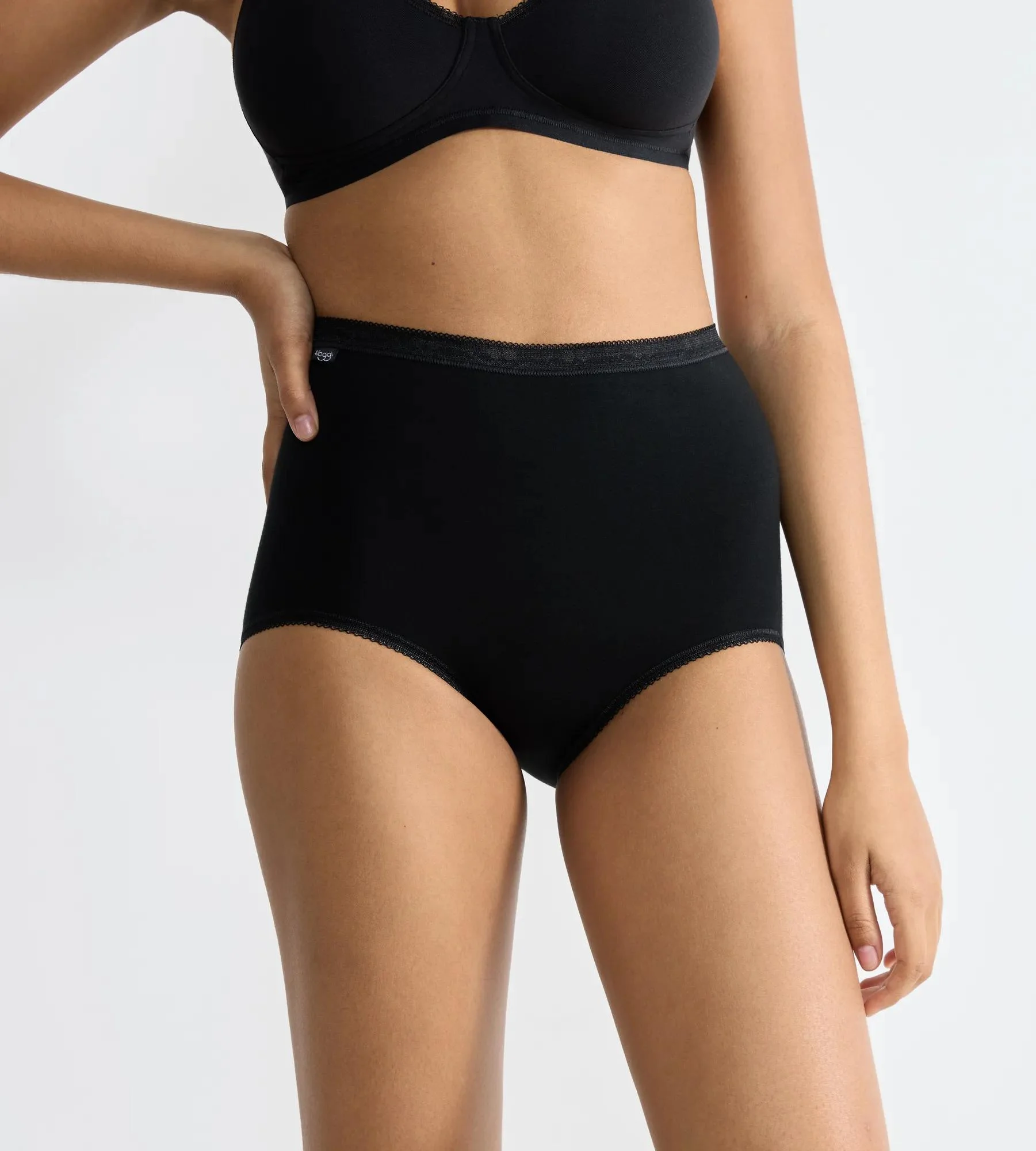 Sloggi Basic+ Maxislip, 3Er-Pack, FüR Damen, Schwarz, 42