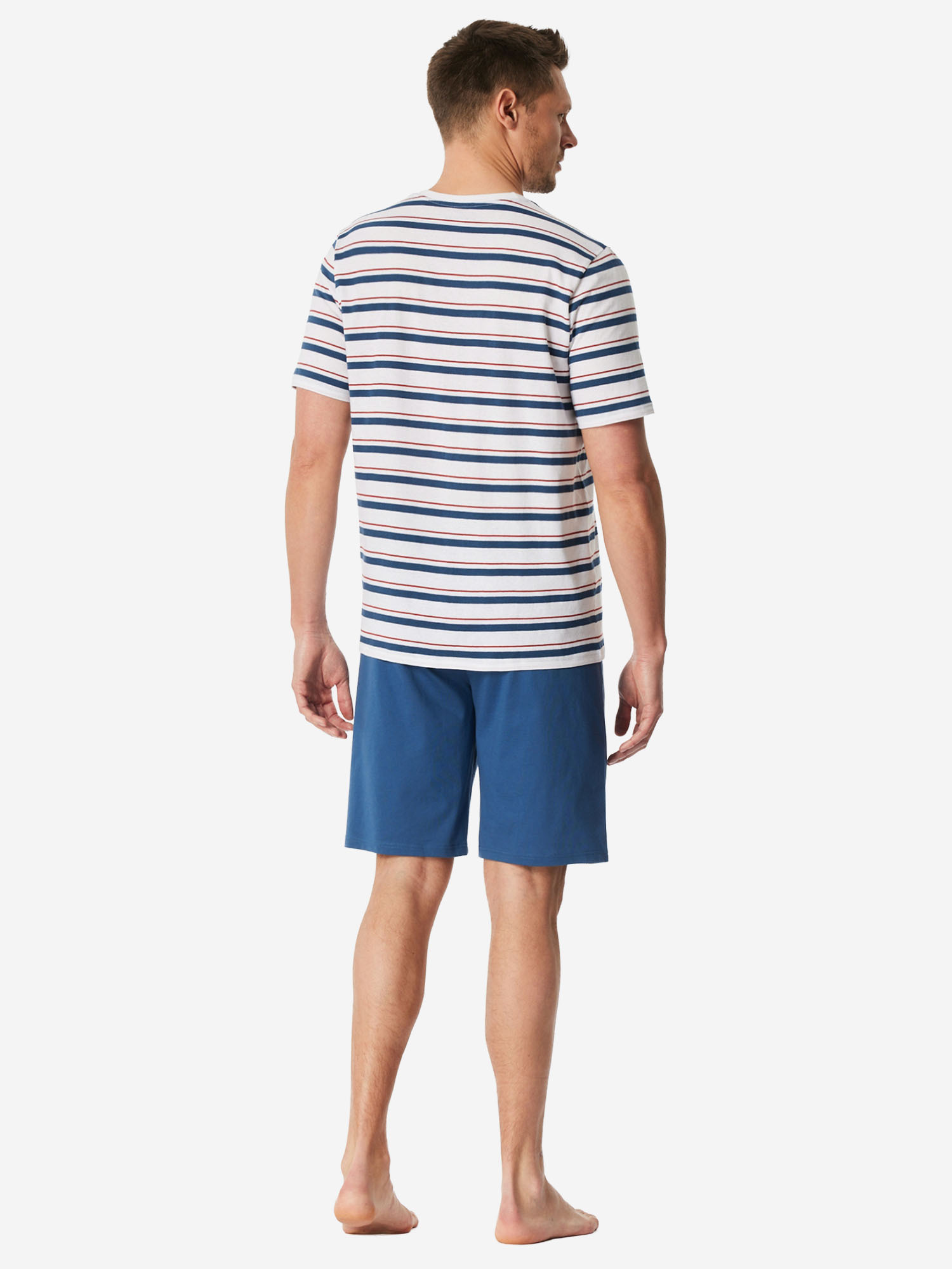 Schiesser Schlafanzug, Kurz, FüR Herren, Blau, 56
