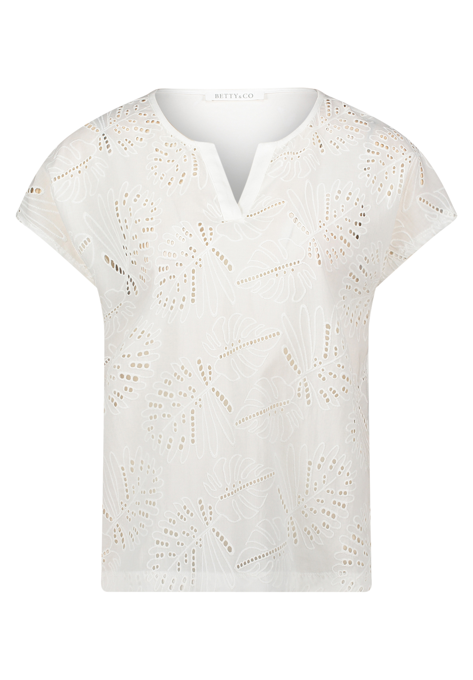 Betty & Co T-Shirt, Baumwolle, FüR Damen, Weiß, Xl