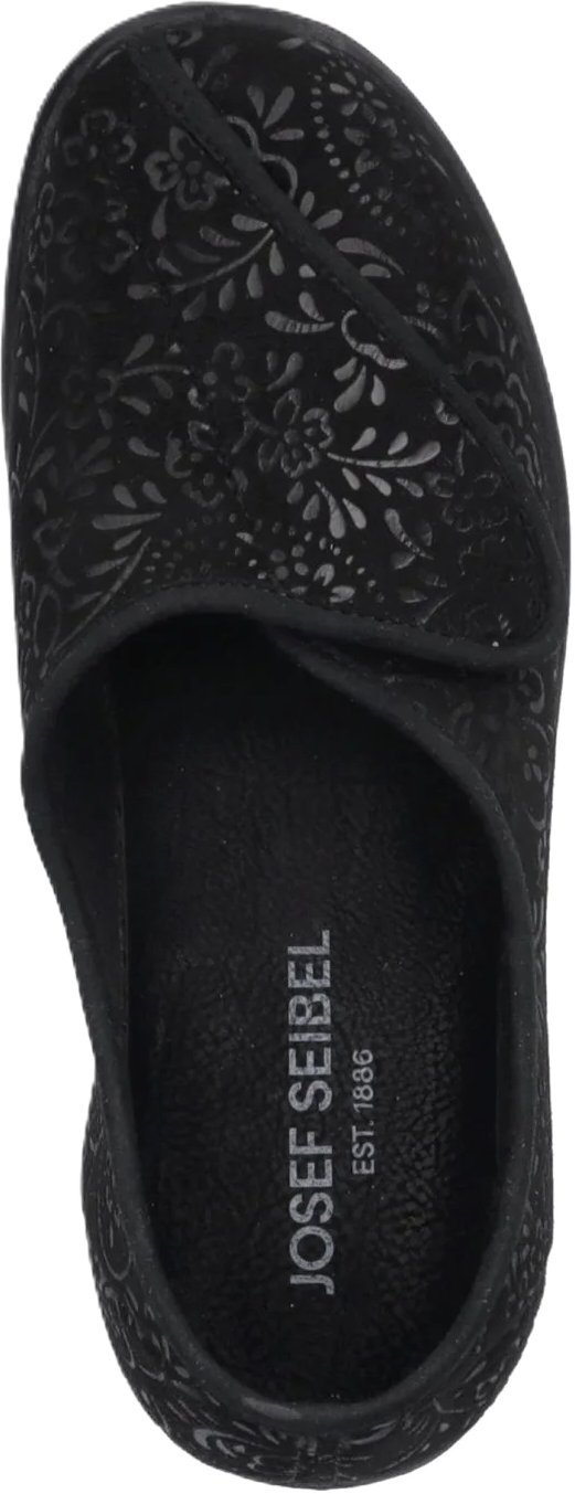 Seibel Pantoffeln "Nice 104", Klettverschluss, Floral, FüR Damen, Schwarz, 36