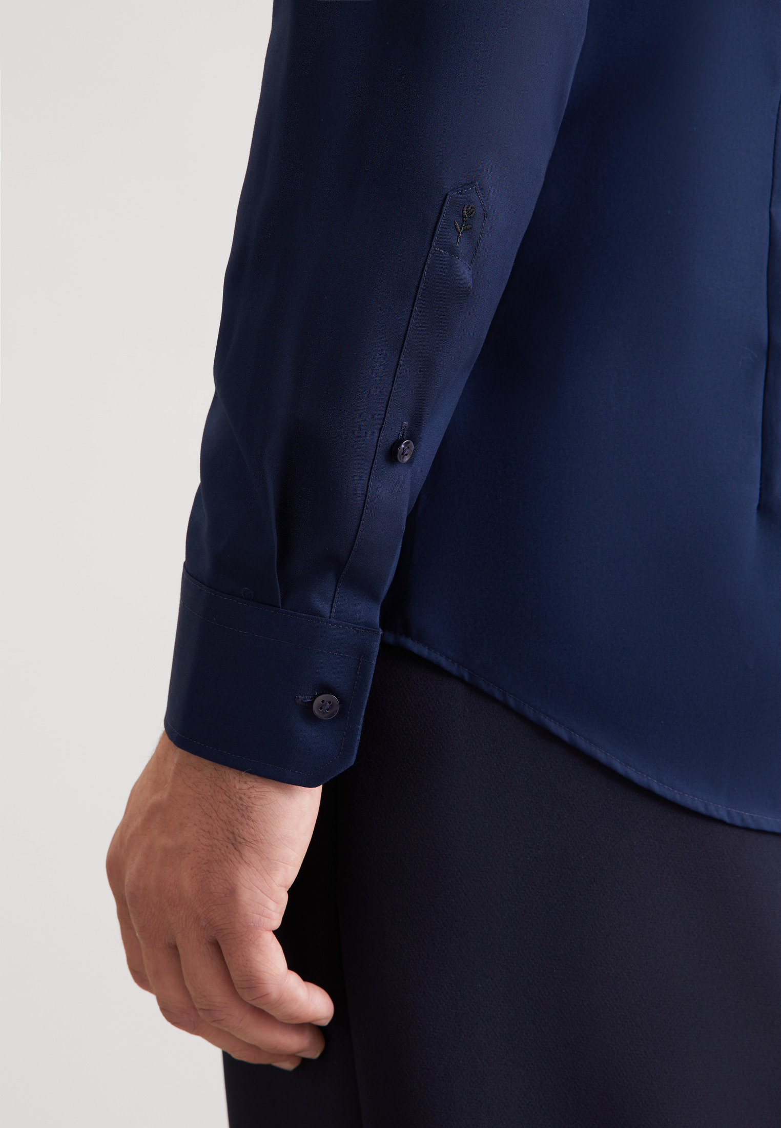 Seidensticker Business Hemd Schwarze Rose, Blau, 45