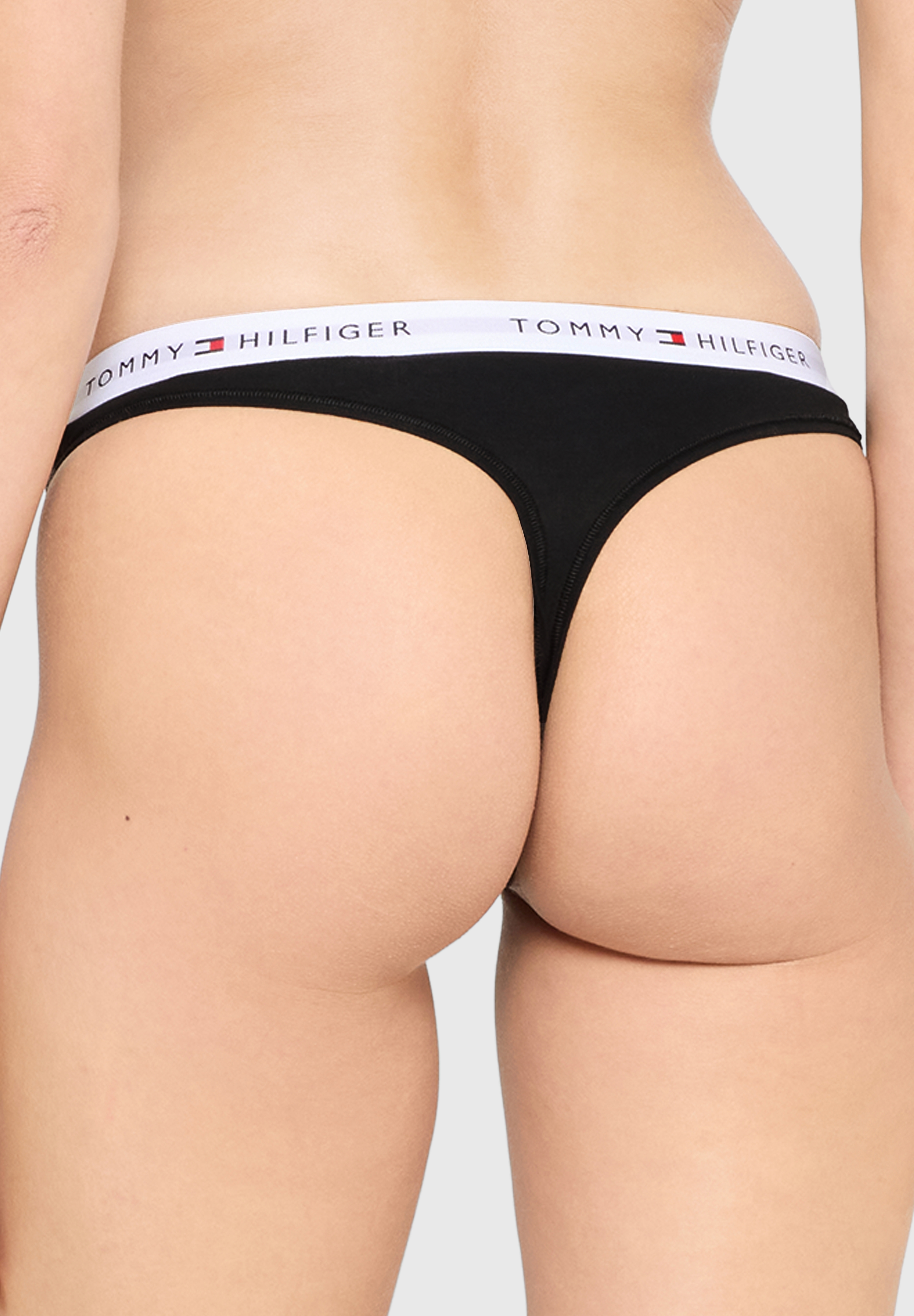 Tommy Hilfiger String Ess. Cotton, 3Er-Pack, FüR Damen, Schwarz, S