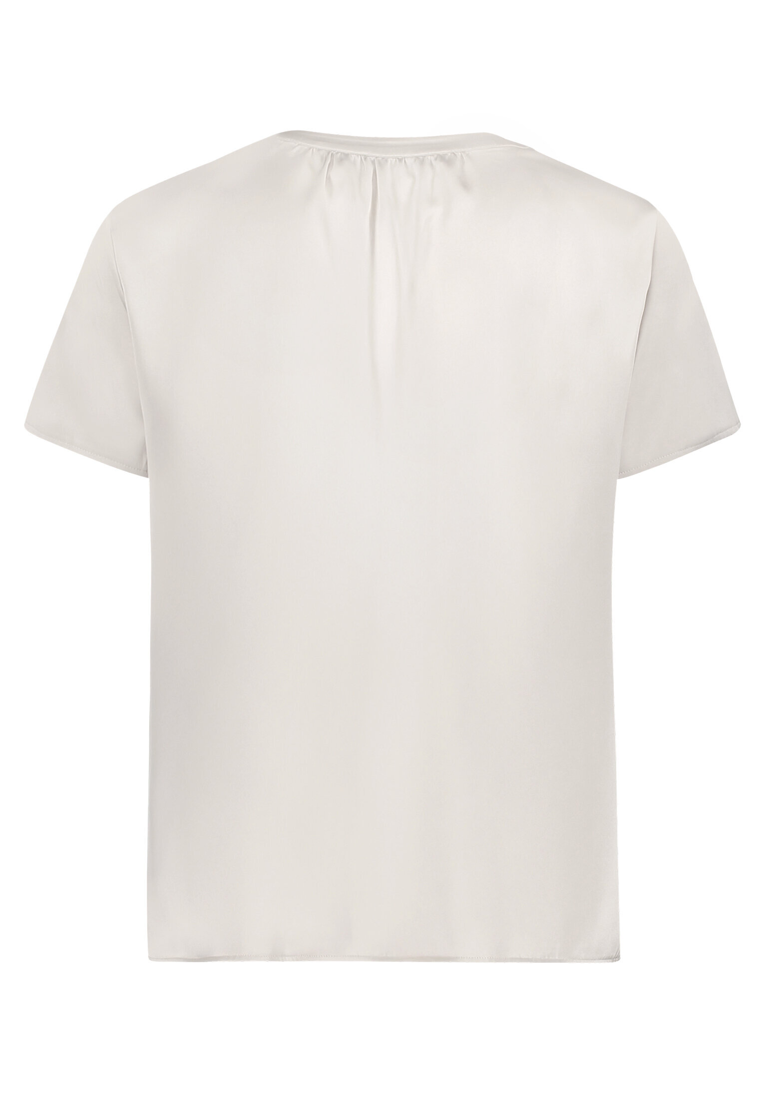 Betty Barclay Satin-Bluse Kurzarm, Beige, 48