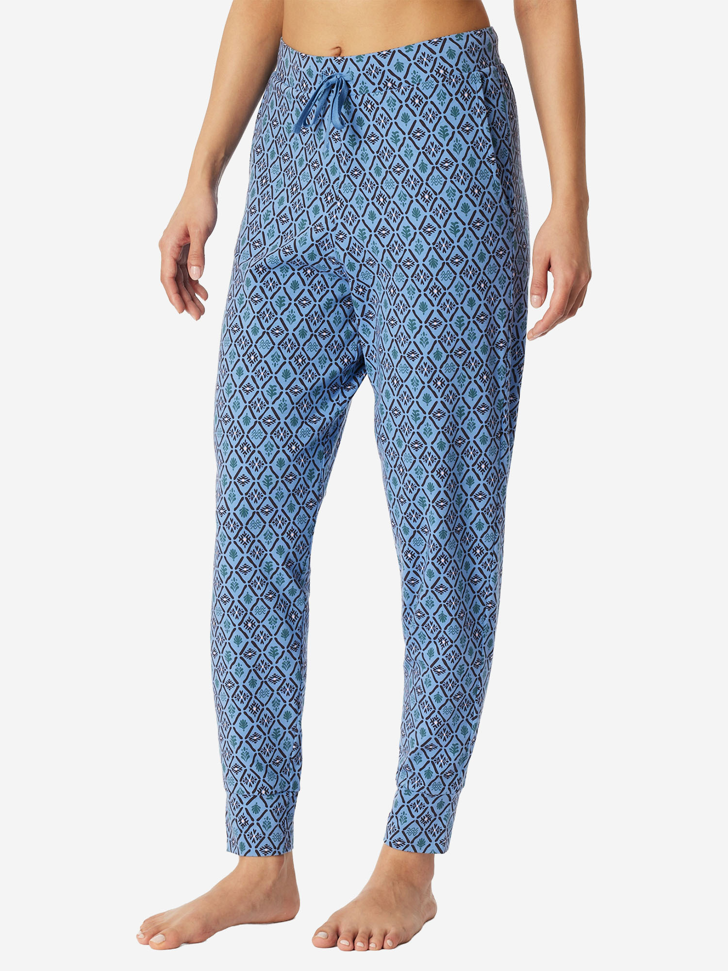 Schiesser Schlafhose, Lang, FüR Damen, Blau, 46