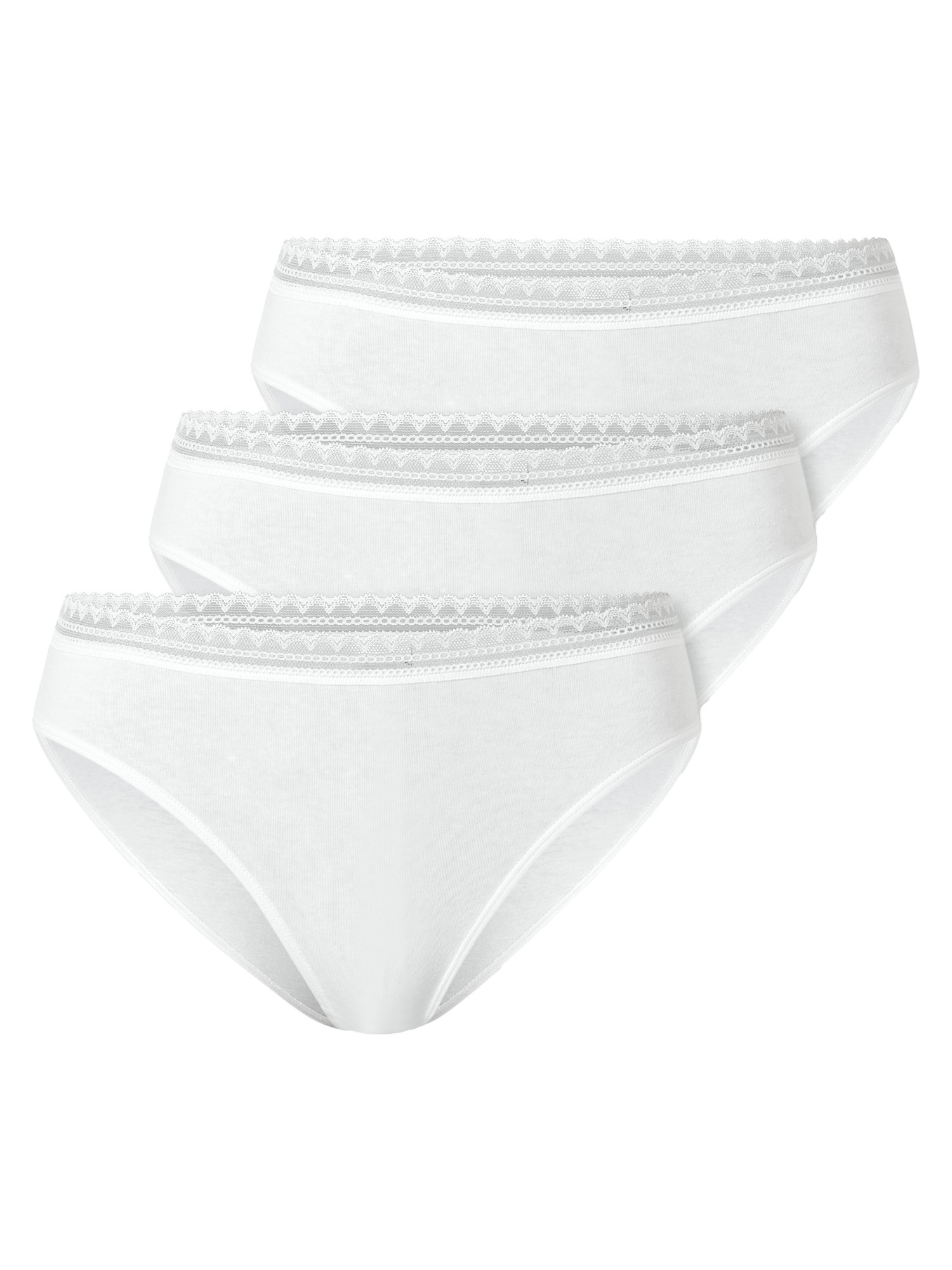 Schiesser Rio Slip 3Er Pack 95/5 Modern Cotton, Weiß, 42