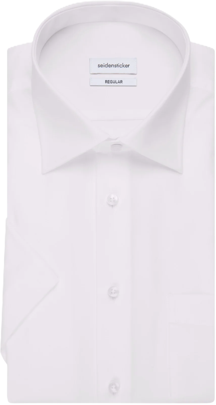 Seidensticker Businesshemd, Kurzarm, Kent-Kragen, FüR Herren, Weiß, 43