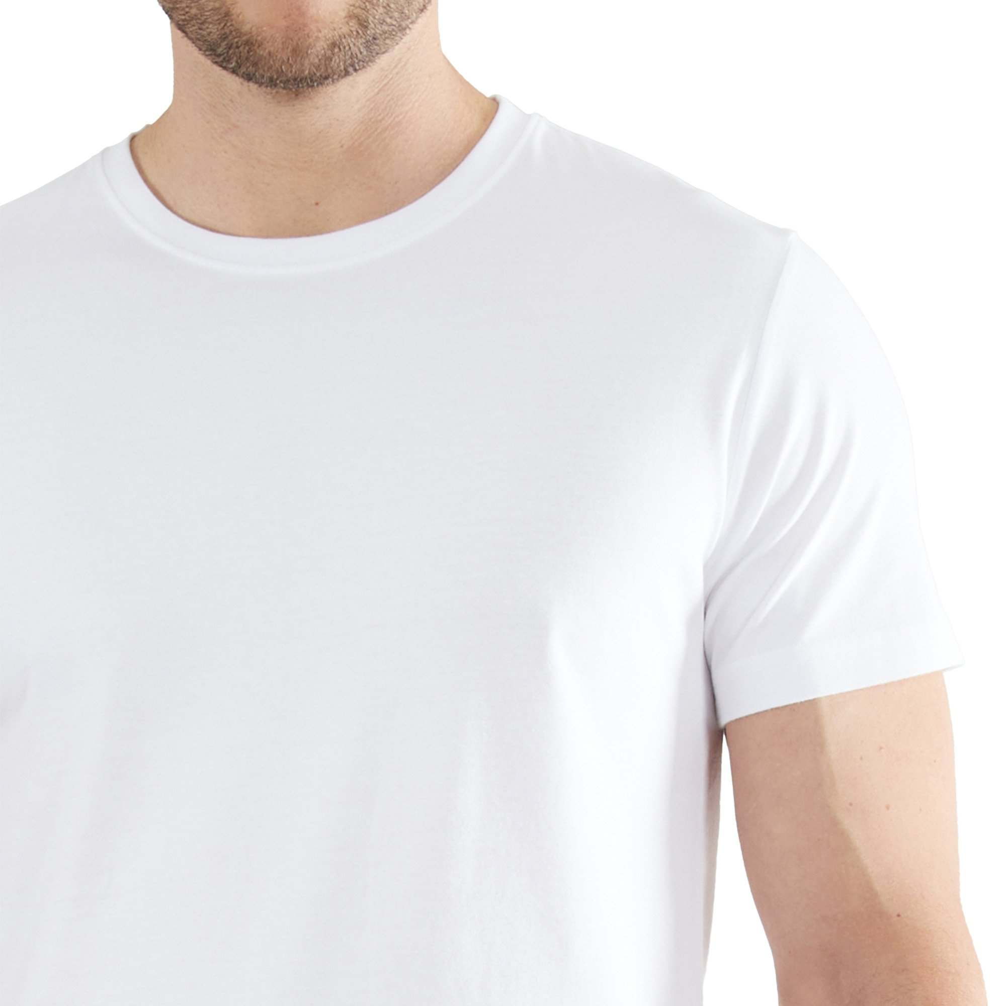 Tom Tailor Herren T-Shirt, 2Er Pack - Lucky T, Halbarm, Rundhals, Einfarbig, Weiß, L