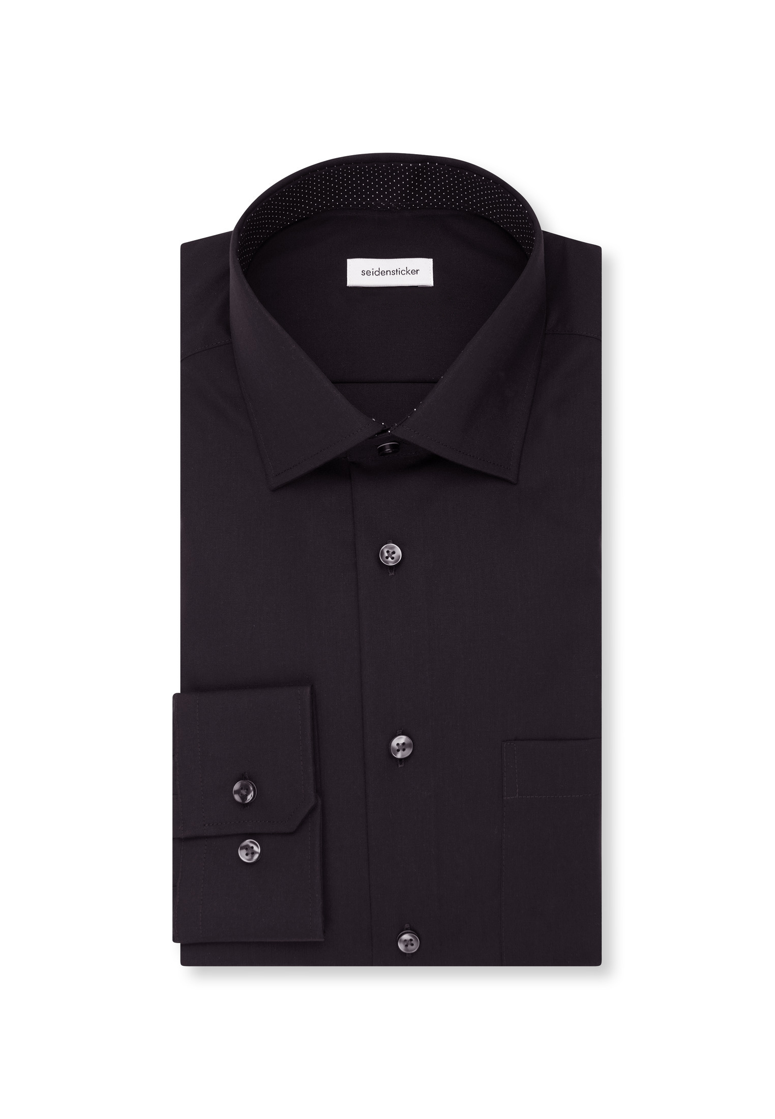Seidensticker Business Hemd Schwarze Rose, Schwarz, 42