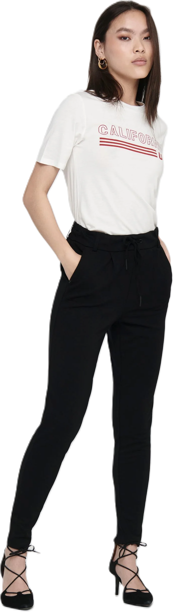 Only® Hose Poptrash Stoffhose, Schwarz, L