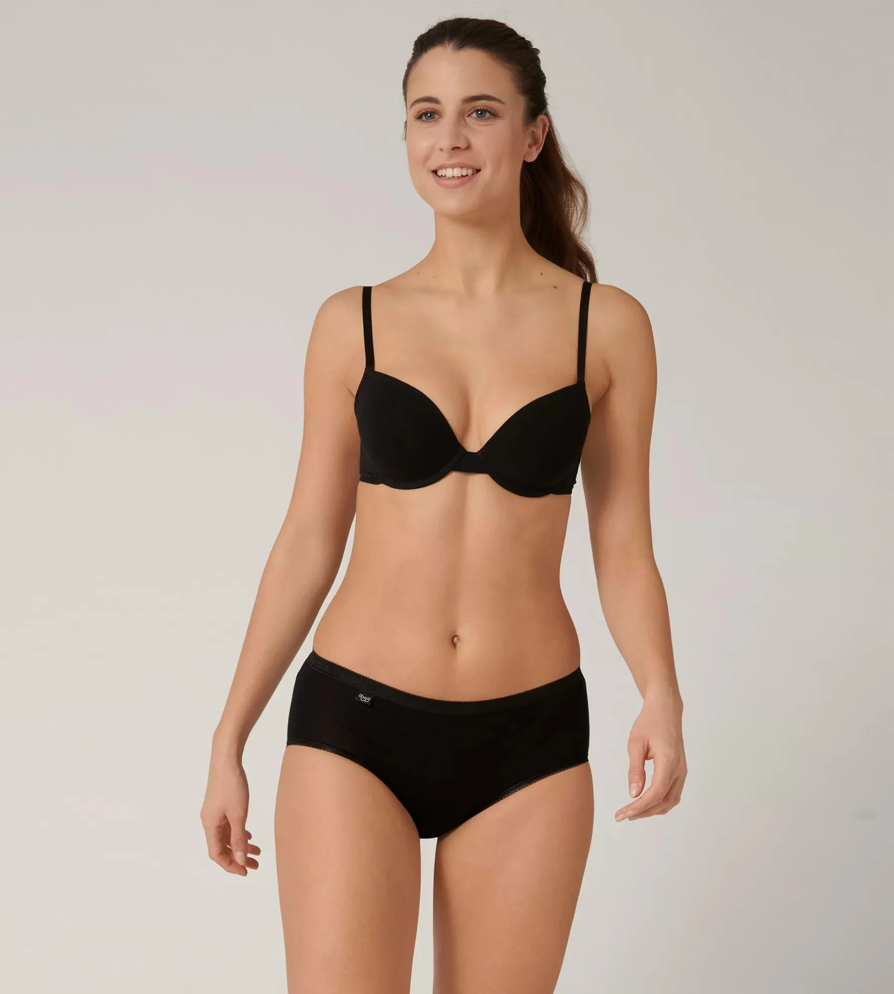 Sloggi Basic+ Midi-Slip, 2Er-Pack, Extra Soft, FüR Damen, Schwarz, 44
