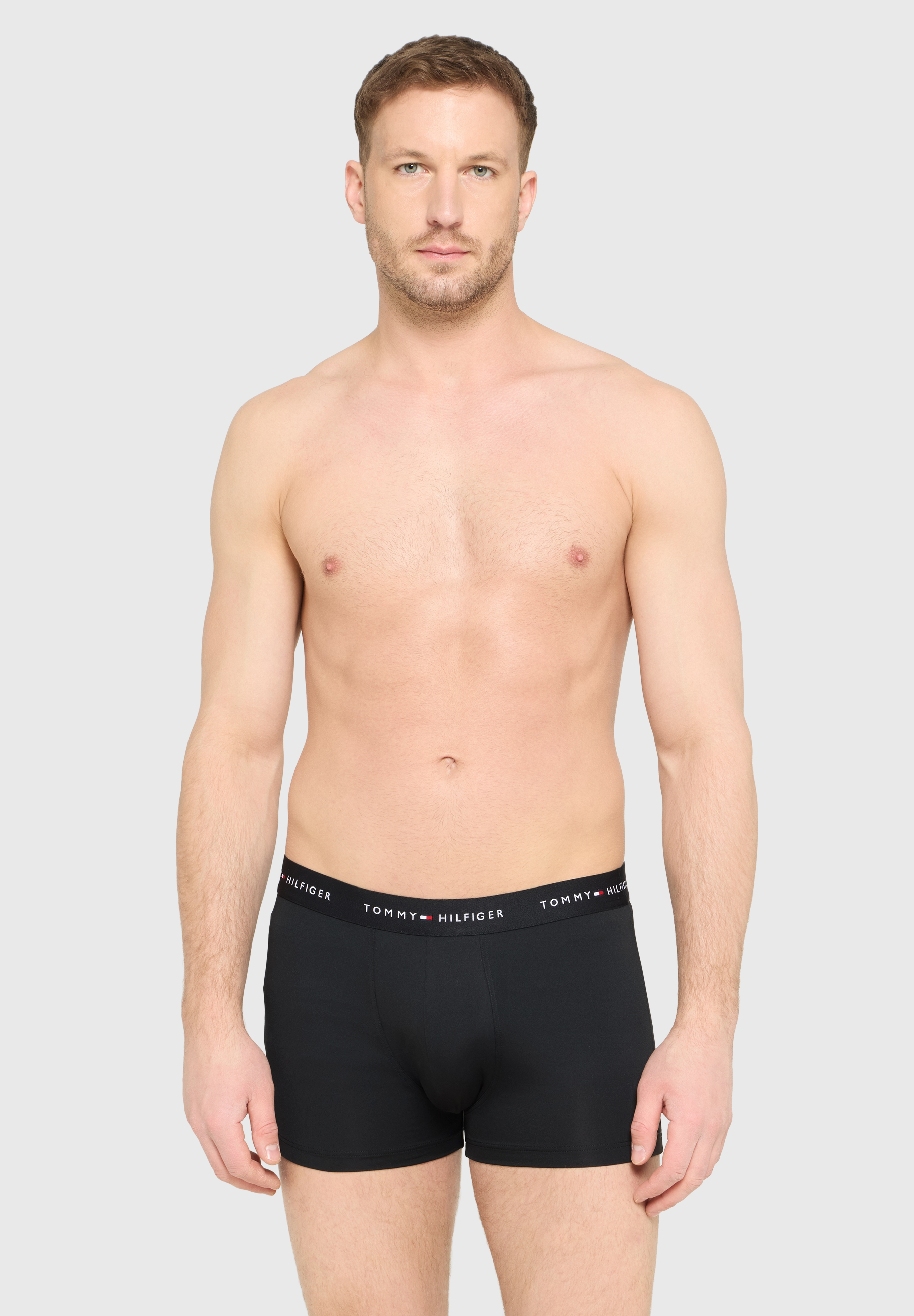Tommy Hilfiger UM0UM03877 3P Trunk Dtm, Beh Black, Xxl, Schwarz, Xxl