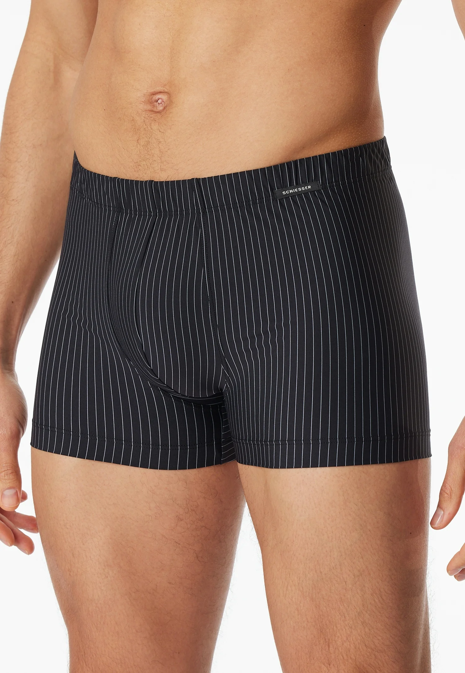 Schiesser Pure Micro Pants Kurz, Gummibund, FüR Herren, Schwarz, 7