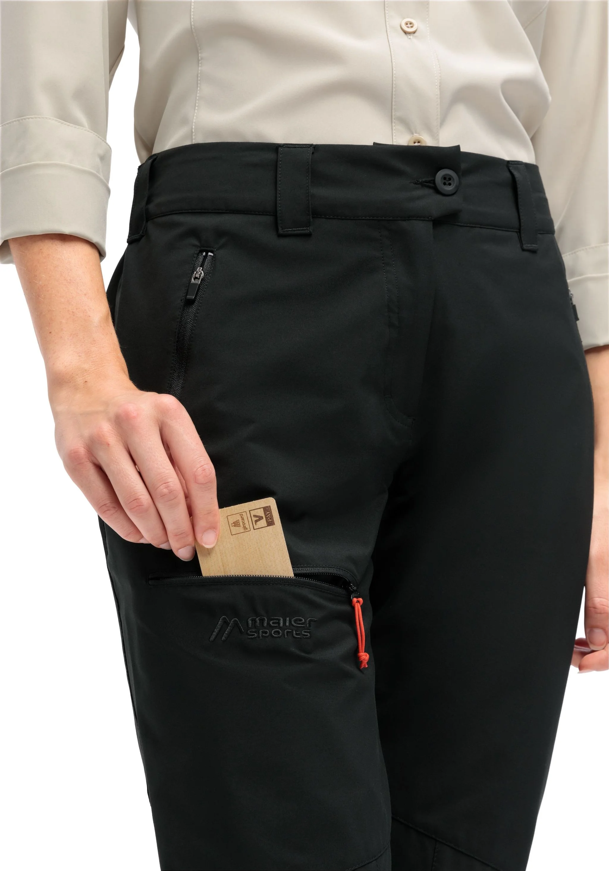 Maier® Sports Outdoorhose "Lulaka Loop", Schnell Trocknend, FüR Damen, Schwarz, 42