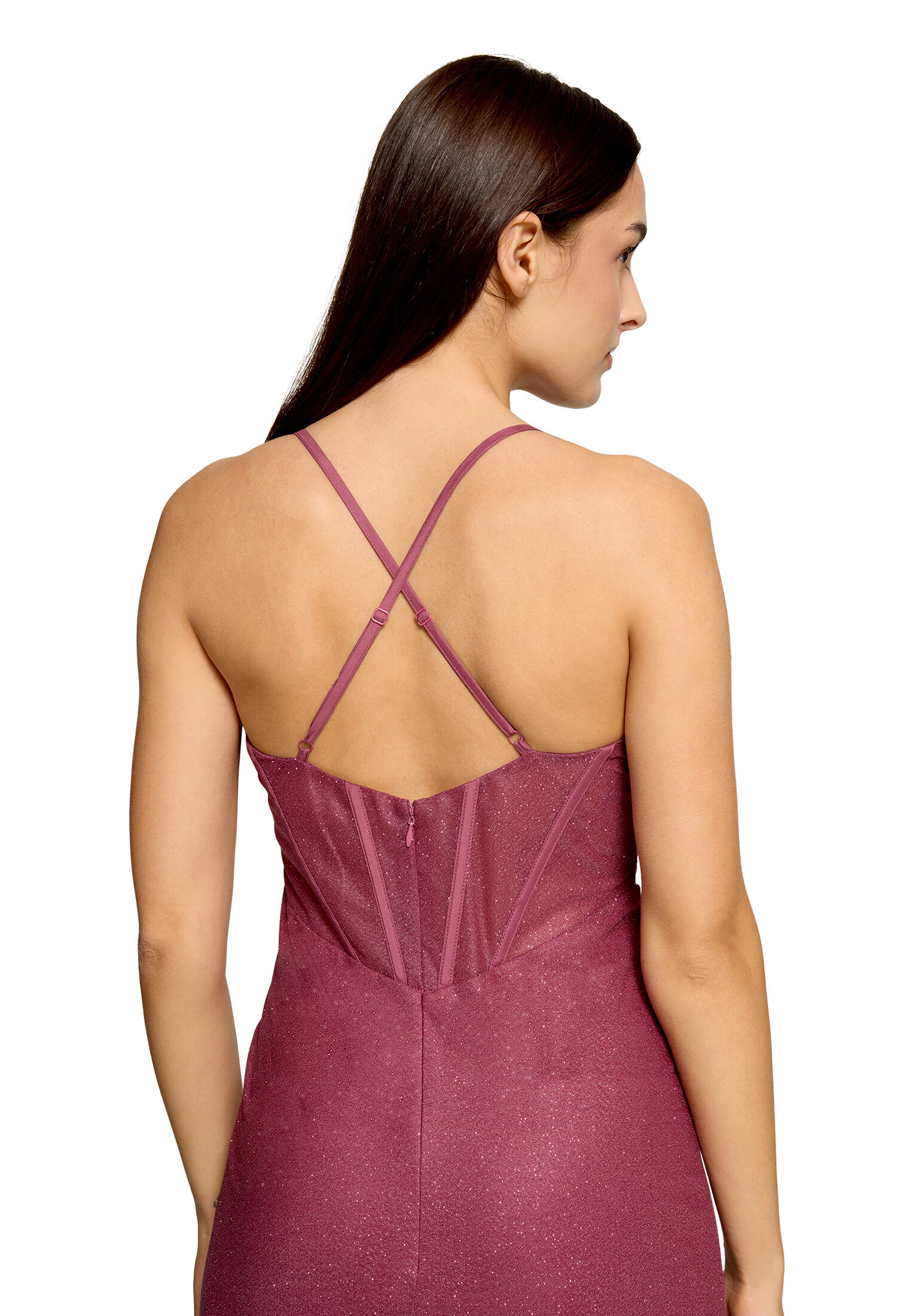 Vera Mont Abendkleid Im Glitzer-Look, FüR Damen, Pink, 40