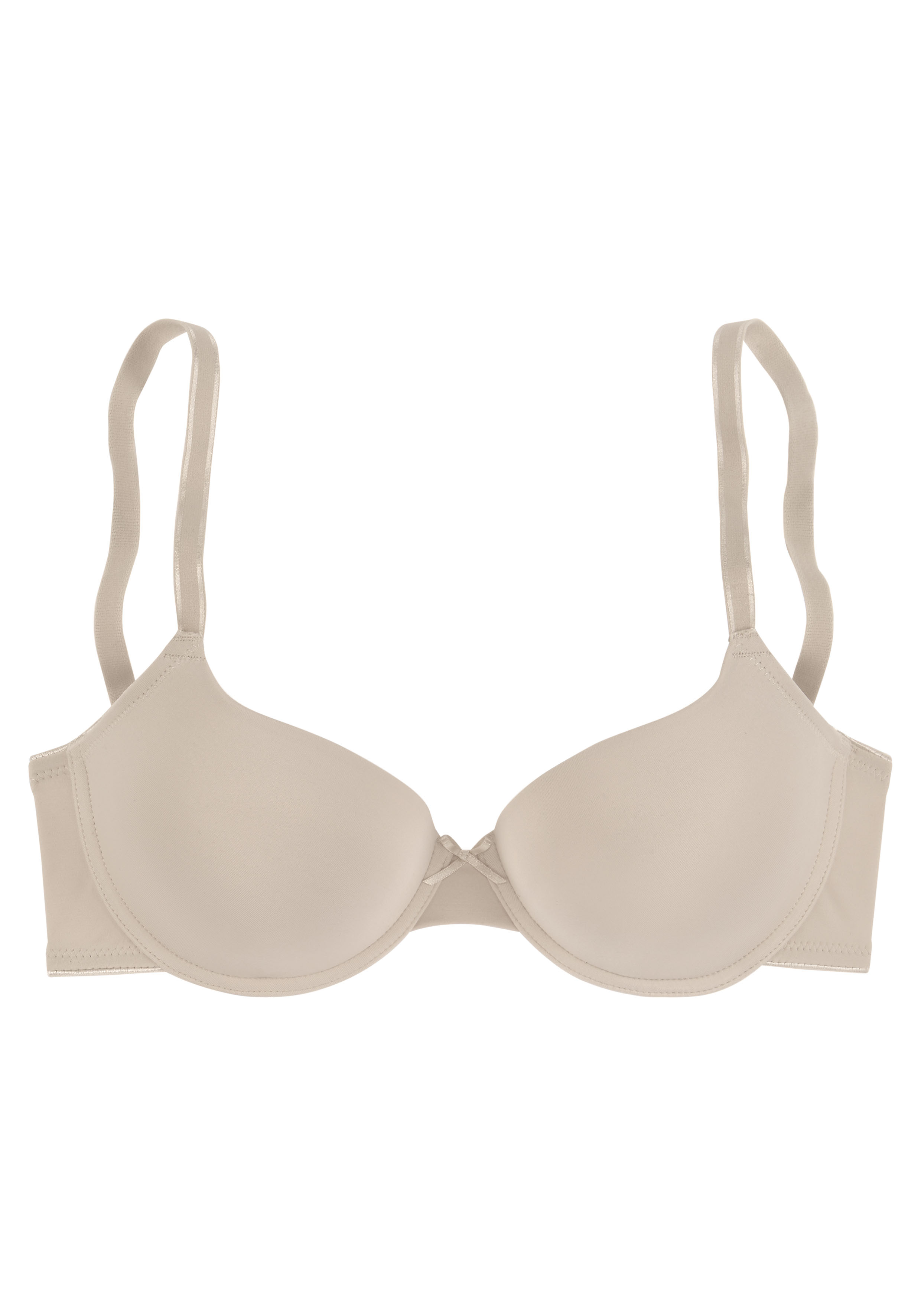 Lascana Perfect Basics T-Shirt-Bh, Nahtlos, Atmungsaktiv, FüR Damen, Beige, 90A