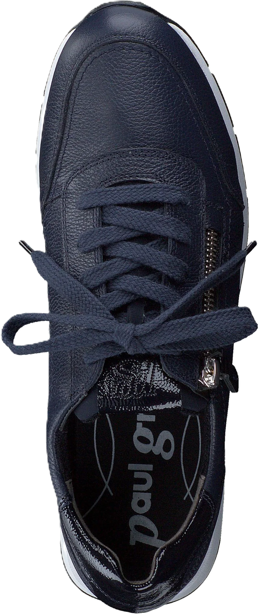 Paul Green Sneaker, Leder, ReißVerschluss, FüR Damen, Blau, 38