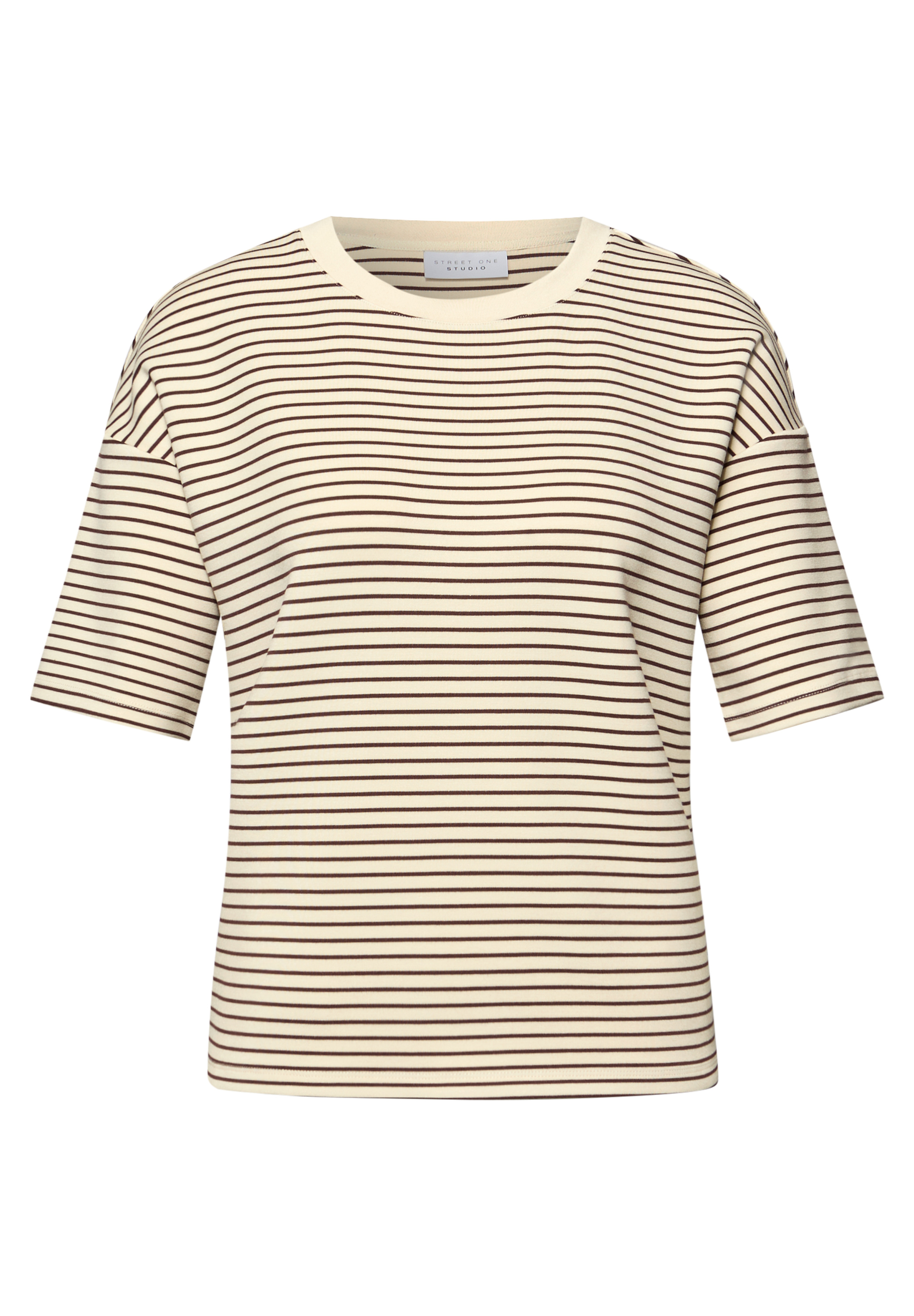 Street One Studio F324849_Fine Stripe Scu, 25583 Brown, 34, Rot, 38