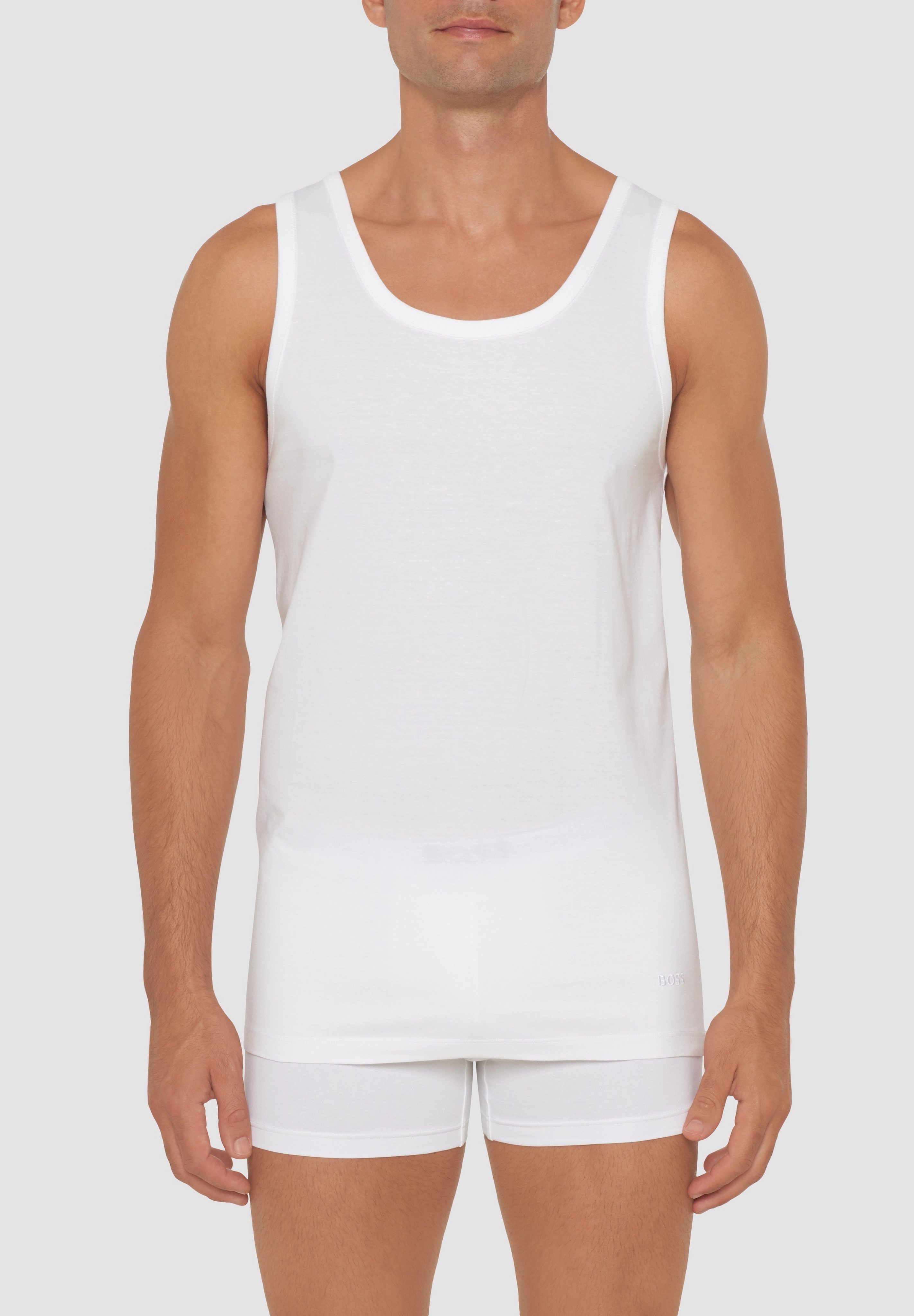 Boss Unterhemd, 3Er-Pack, Regular-Fit, FüR Herren, Weiß, L
