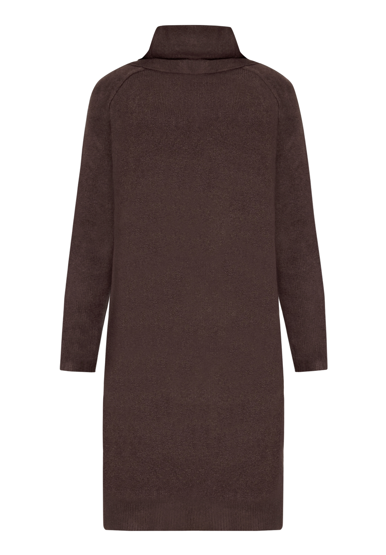 Cartoon Strickkleid Mit Turtle Neck, Braun, 36