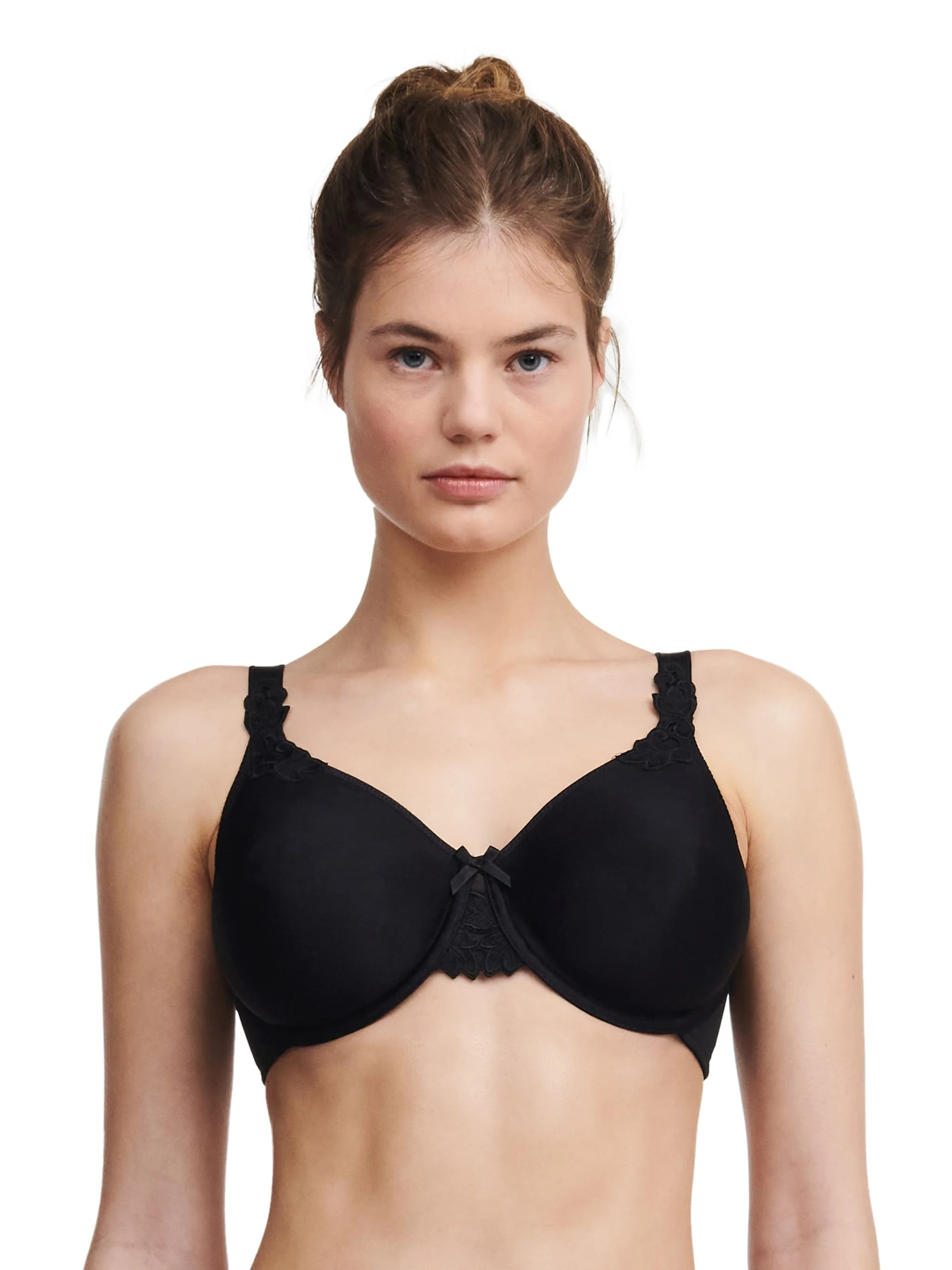 Chantelle Hedona BüGel-Bh, Gemoldet, Stickerei, Zierschleife, FüR Damen, Schwarz, 70D