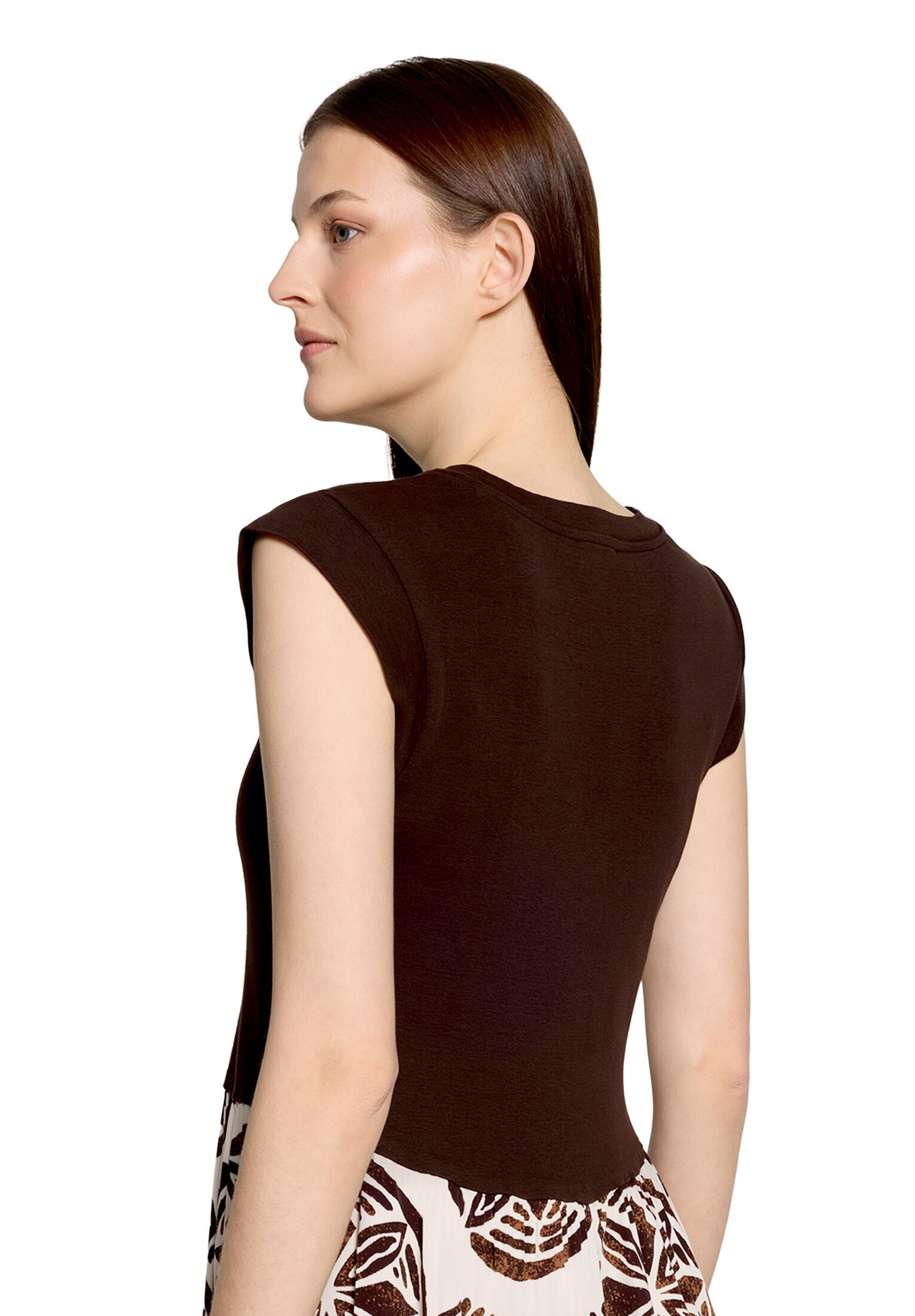 Cartoon Shirtkleid, 7/8-Lang, FüR Damen, Beige|Braun, 44