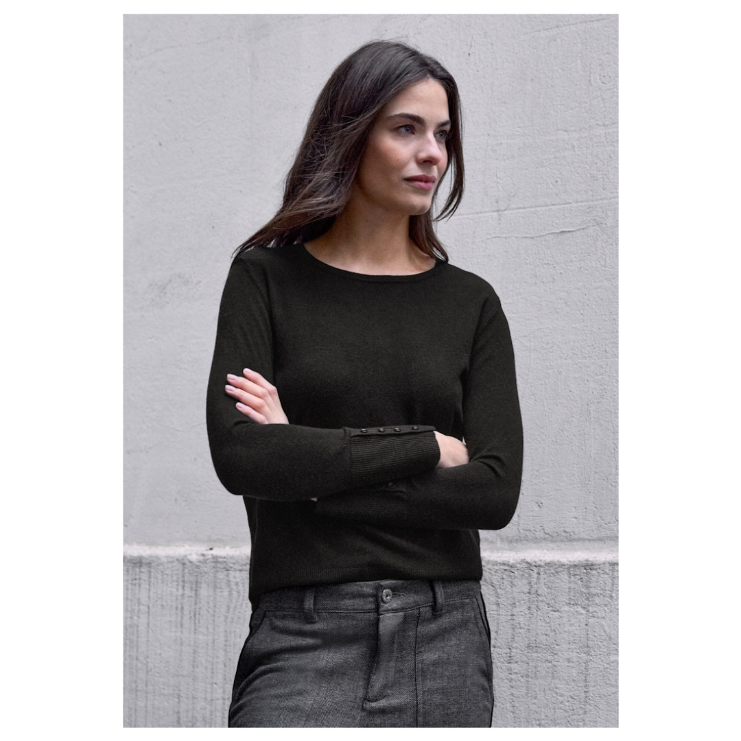 Street One Studio Pullover, FüR Damen, Schwarz, 40