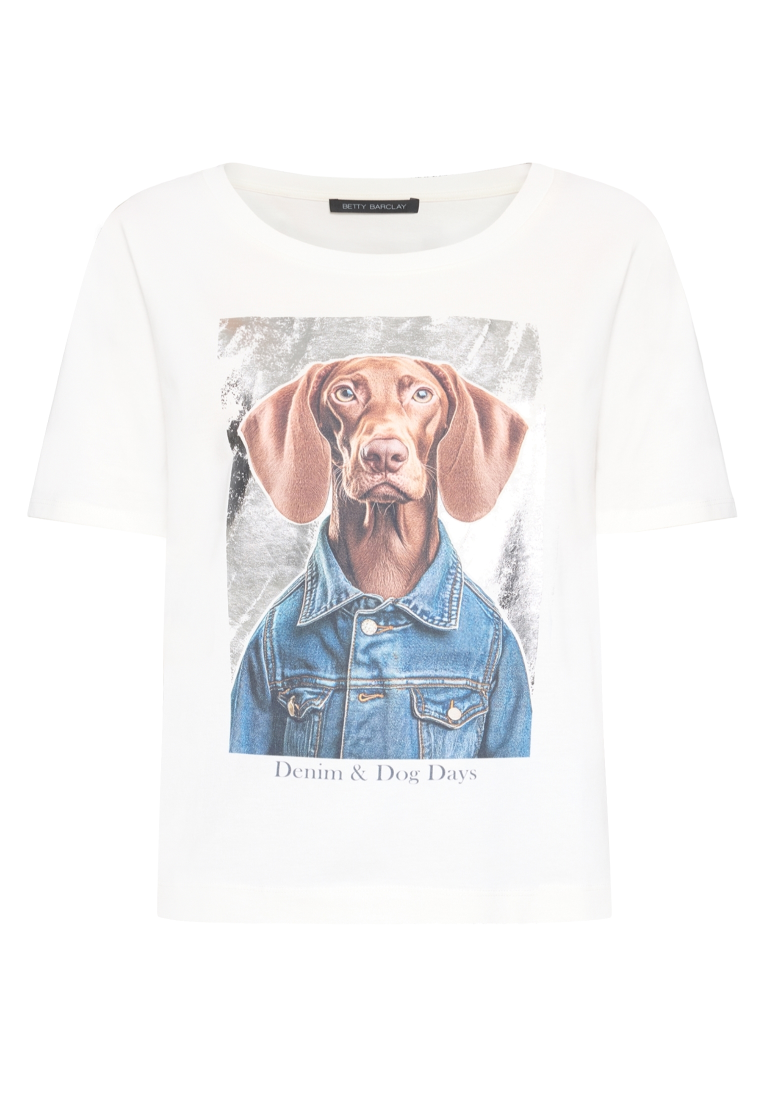 Betty Barclay Casual-Shirt Mit Aufdruck, Weiß, 42