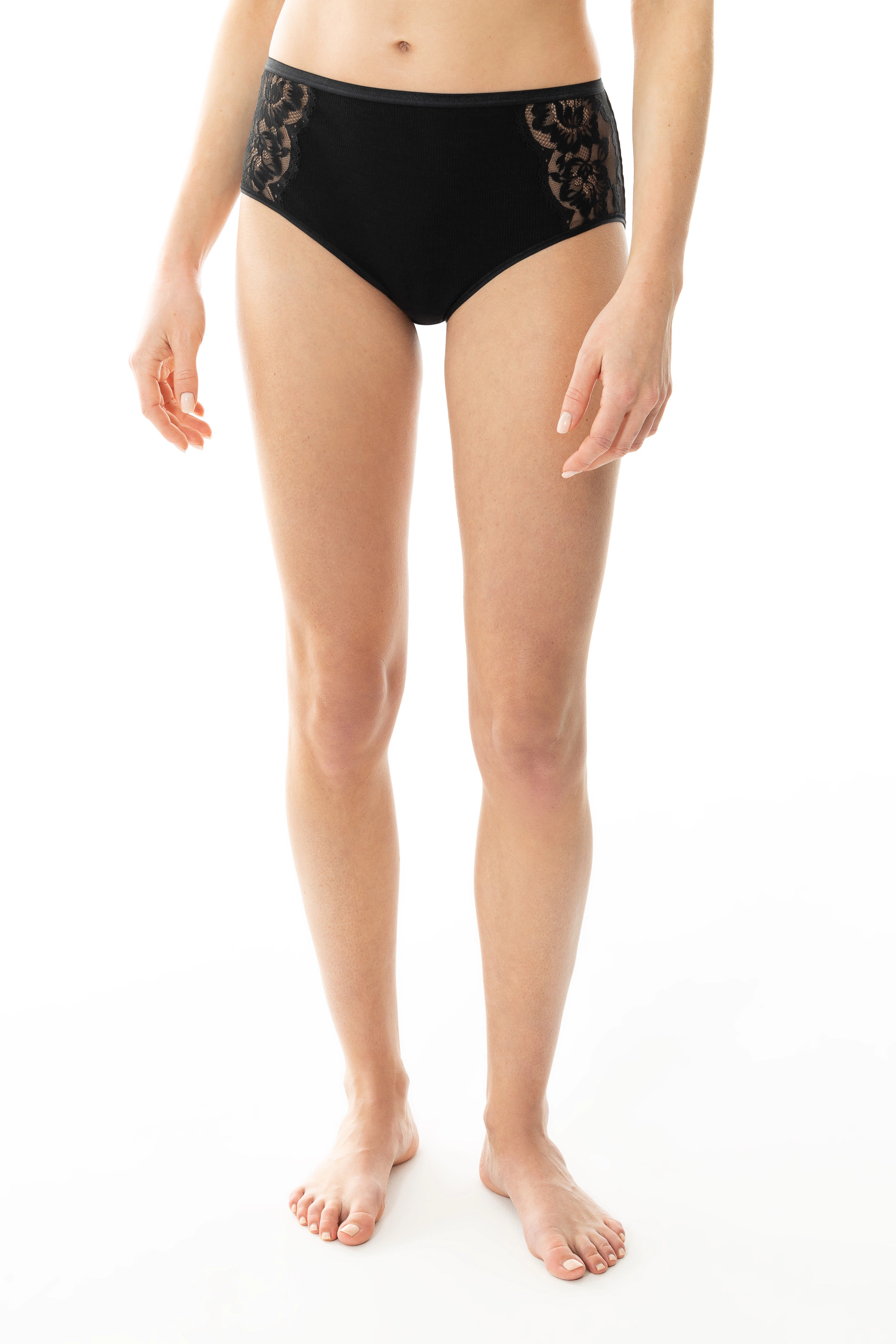 Mey HüFtslip, Florale Spitze, Uni, FüR Damen, Schwarz, 48/50