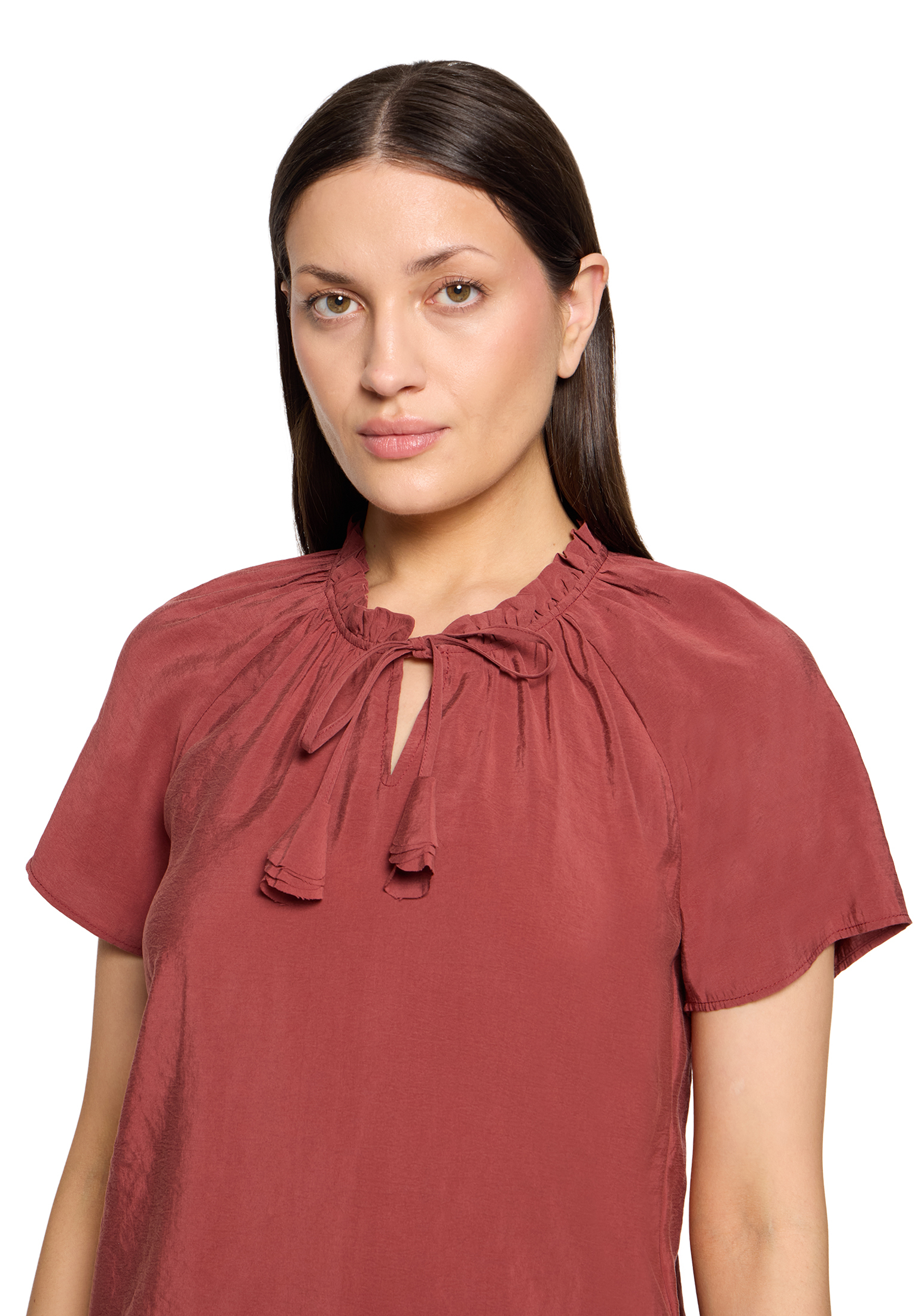 Cartoon Shirtbluse, Kurzarm, FüR Damen, Braun, 34