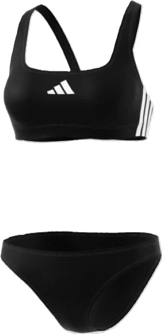 Adidas Bikini, Bustier-Bikini, Breite TräGer, FüR Damen, Schwarz, 46