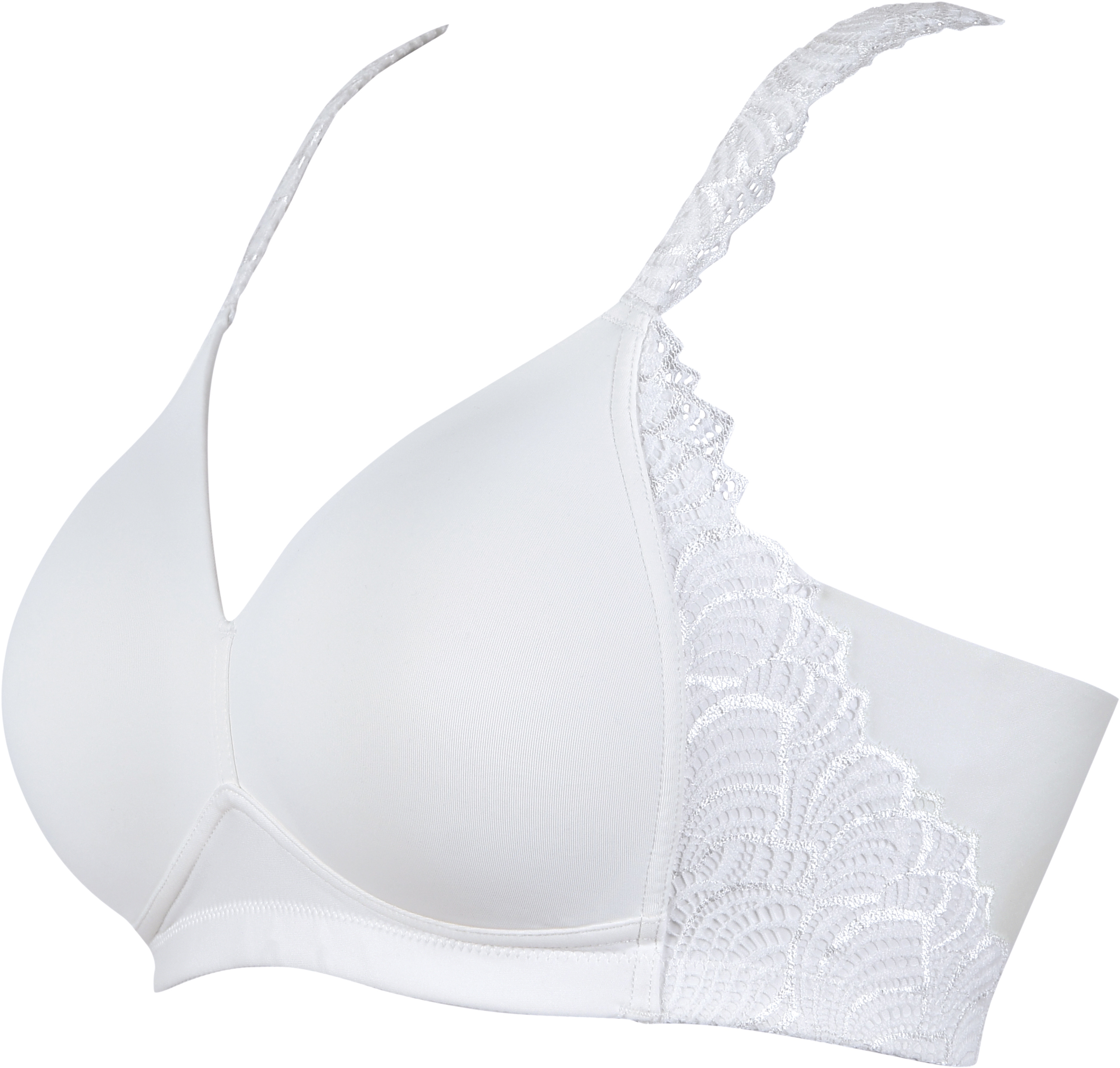 Naturana Schalen-Bh Smoothing, Spitze, Damen, Weiß, 95 D