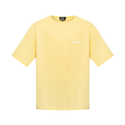 Image of T-shirt A.p.c. , Yellow , Heren