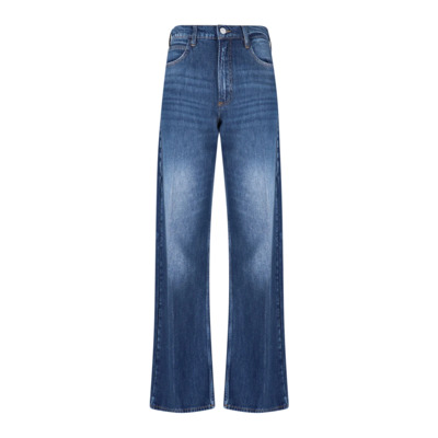 Image of Wide Jeans Frame , Blue , Dames