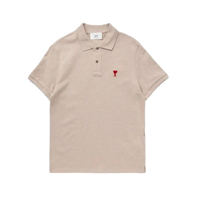 Image of Polo Shirts Ami Paris , Beige , Heren