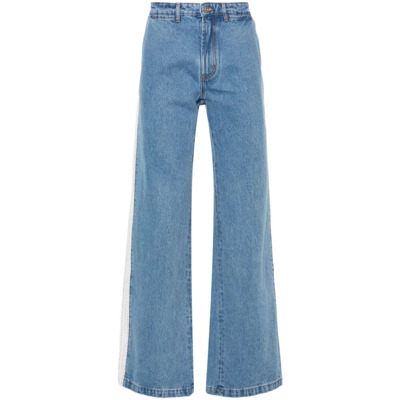 Image of Wide Jeans Wales Bonner , Blue , Heren