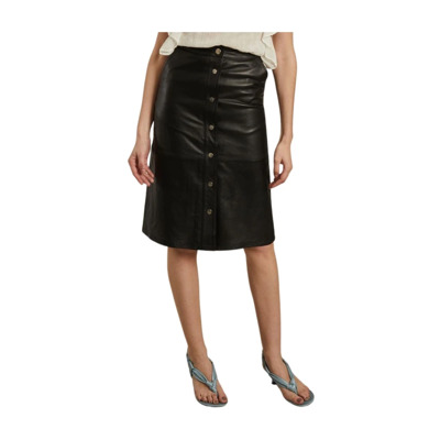 Image of Maxi Skirts Deadwood , Black , Dames